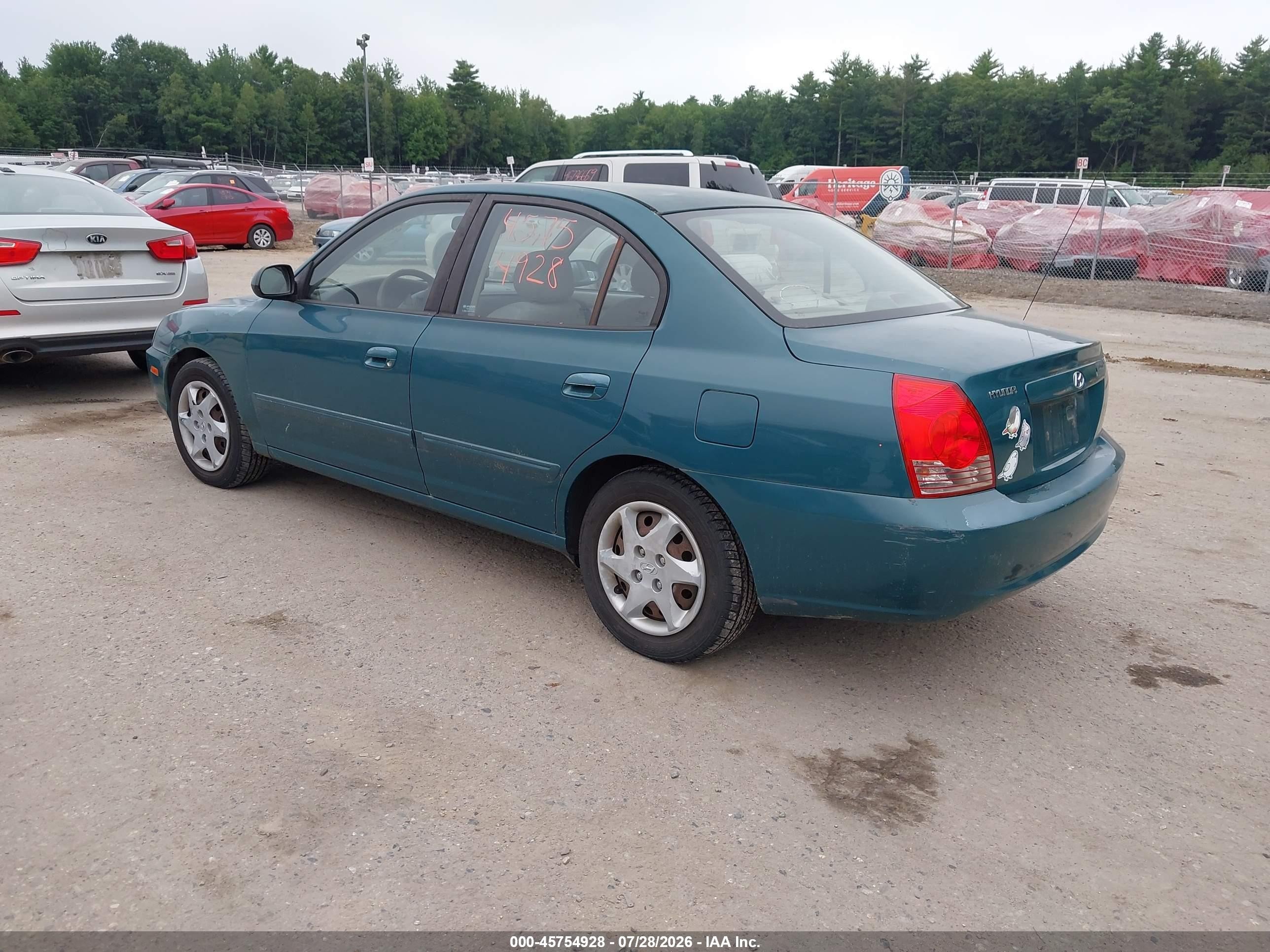 2006 Hyundai Elantra Gls/limited Green vin: KMHDN46D06U209210
