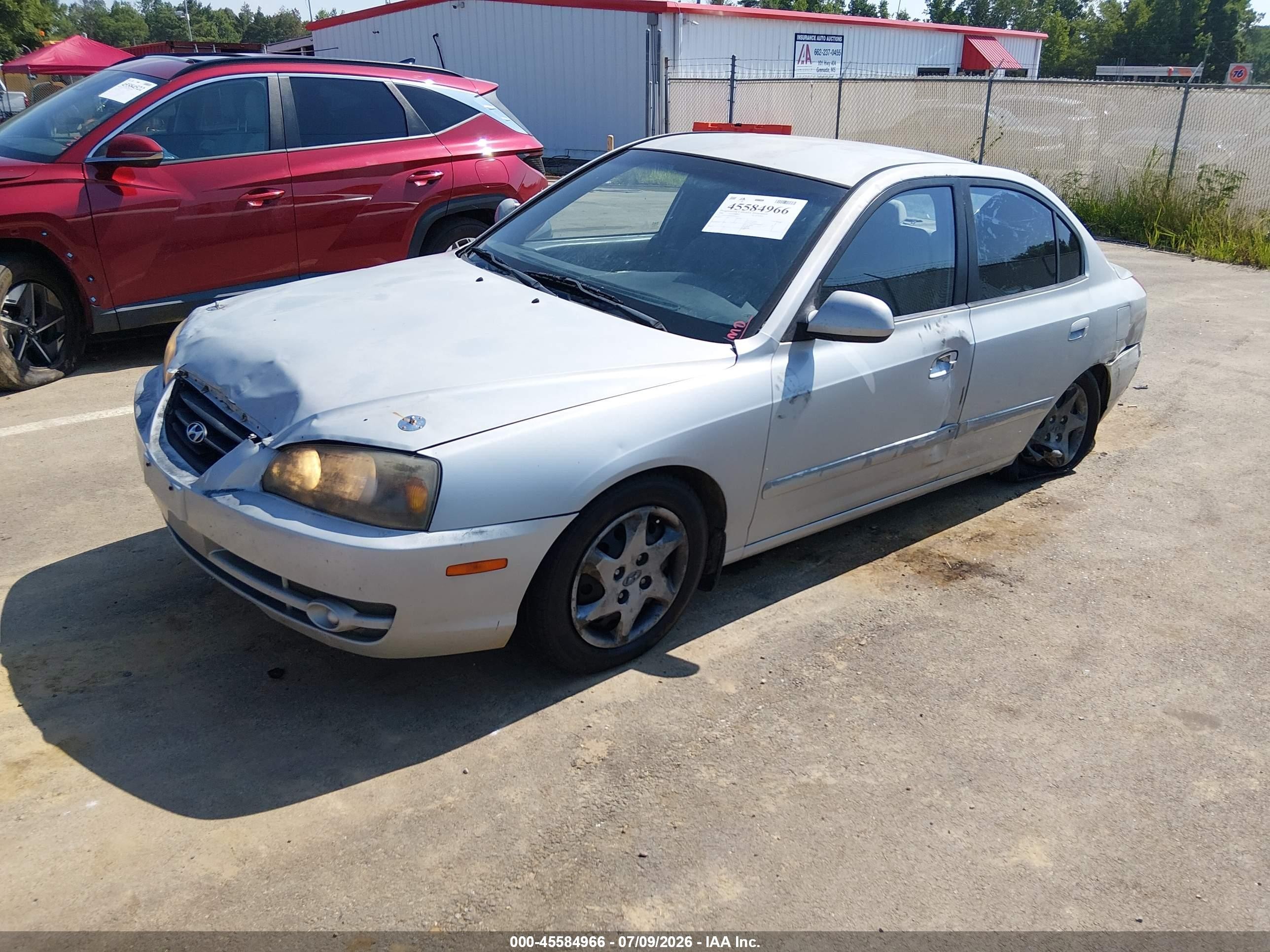 2006 Hyundai Elantra Gls/limited Silver vin: KMHDN46D06U295411
