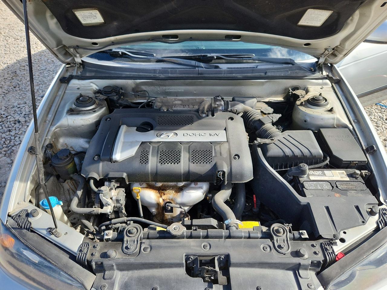 2004 Hyundai Elantra Gls/gt Silver vin: KMHDN46D14U760078