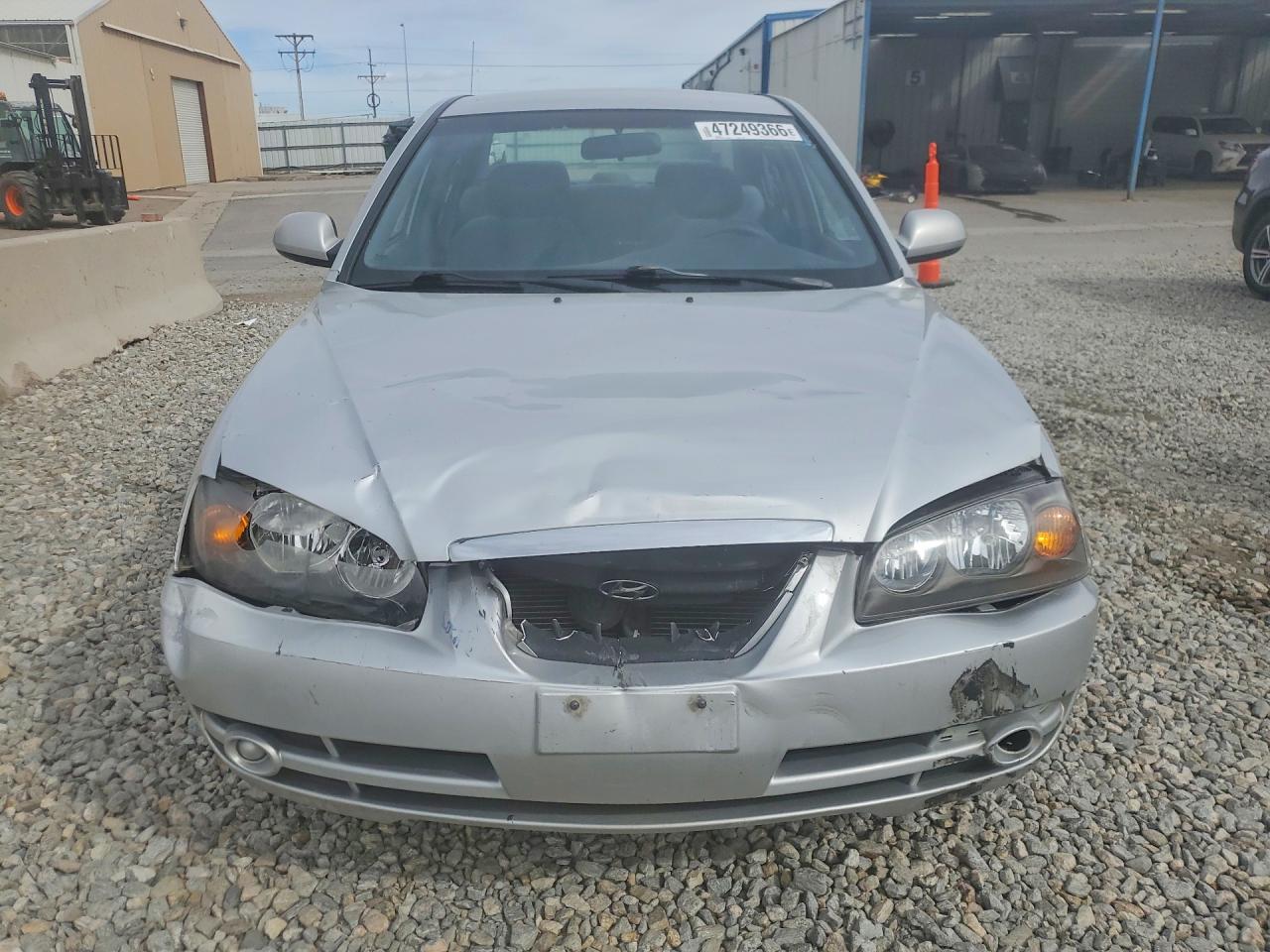 2004 Hyundai Elantra Gls Silver vin: KMHDN46D14U887767