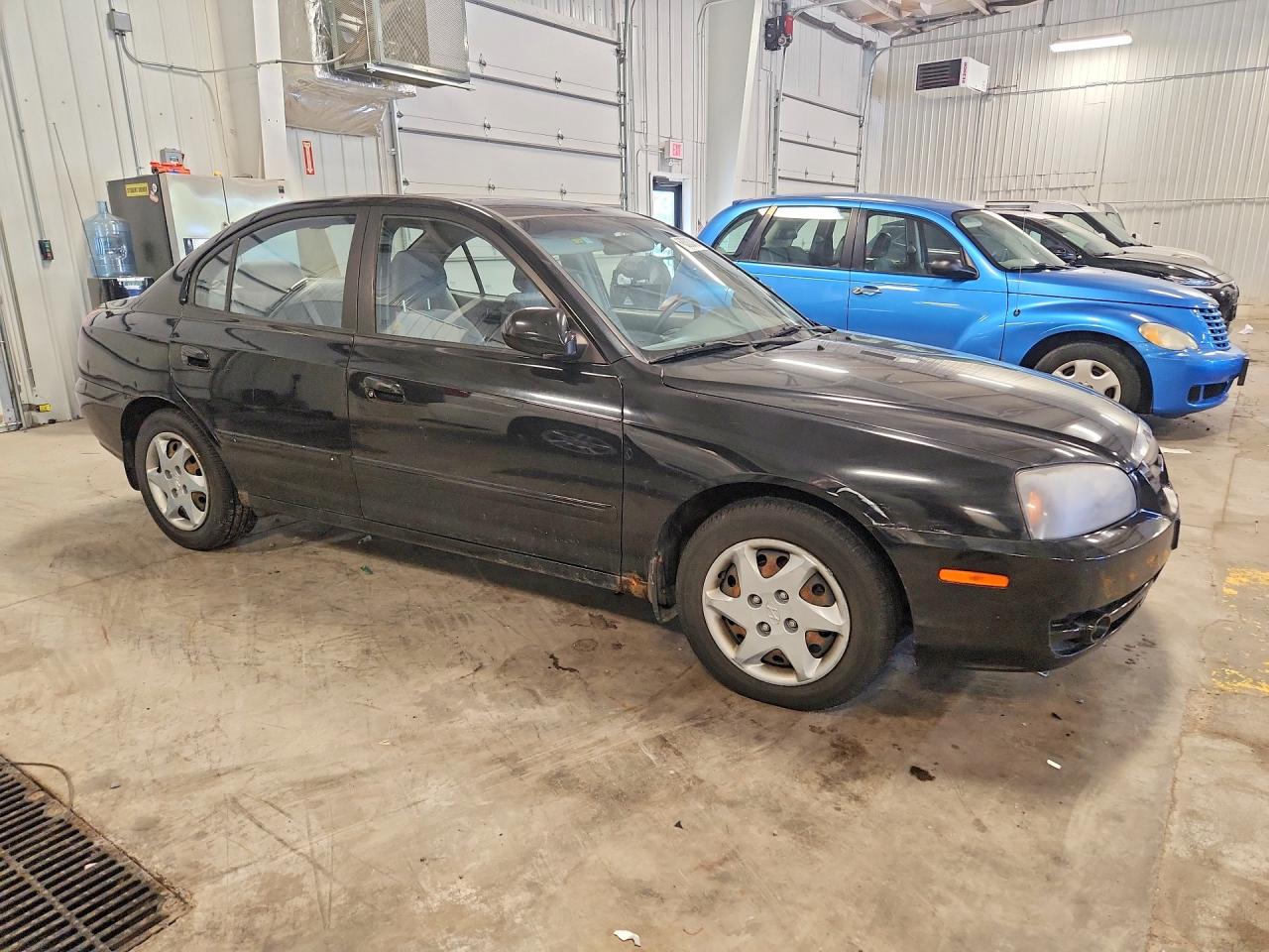 2005 Hyundai Elantra Gls Black vin: KMHDN46D15U037655
