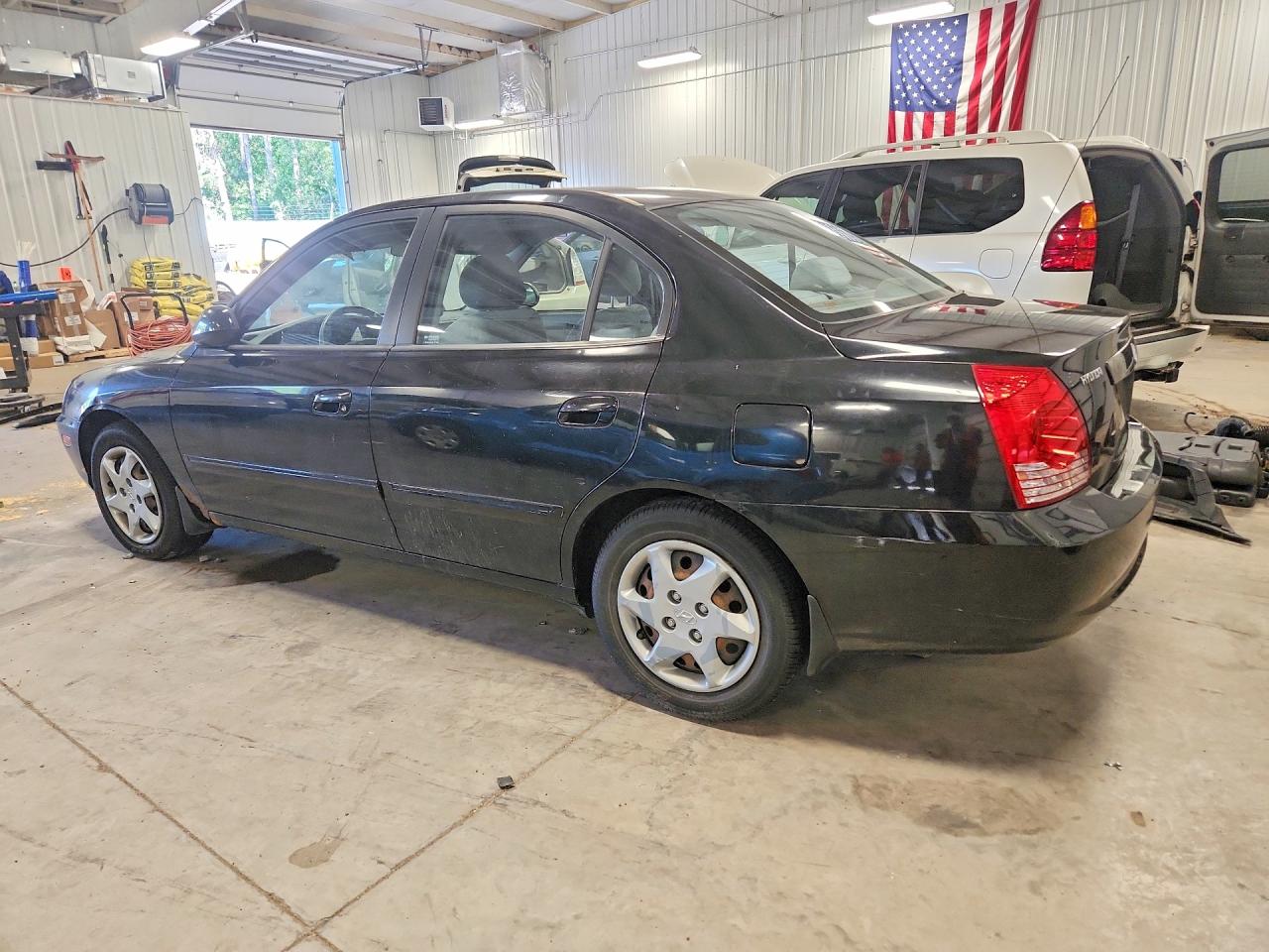 2005 Hyundai Elantra Gls Black vin: KMHDN46D15U037655