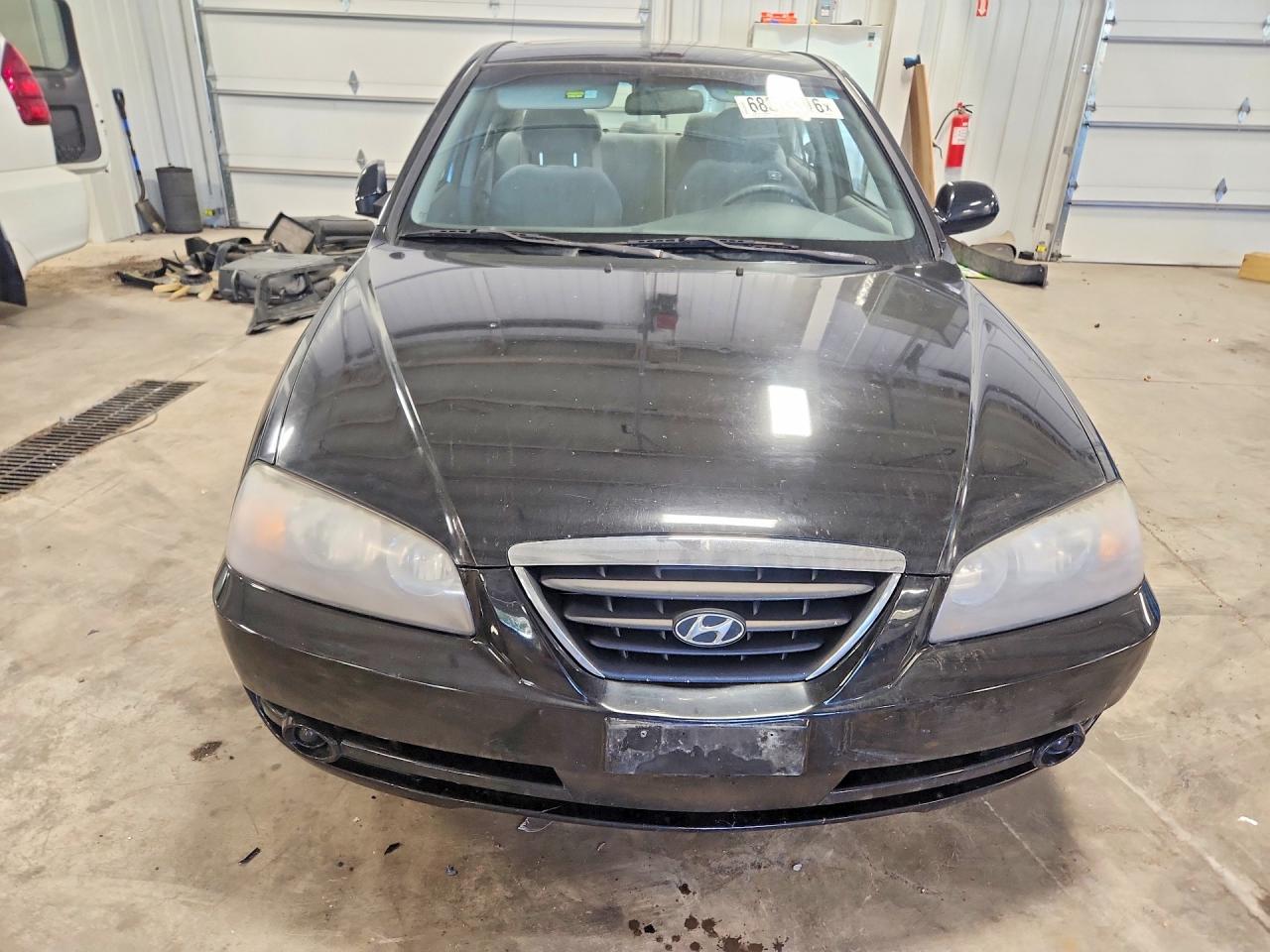2005 Hyundai Elantra Gls Black vin: KMHDN46D15U037655