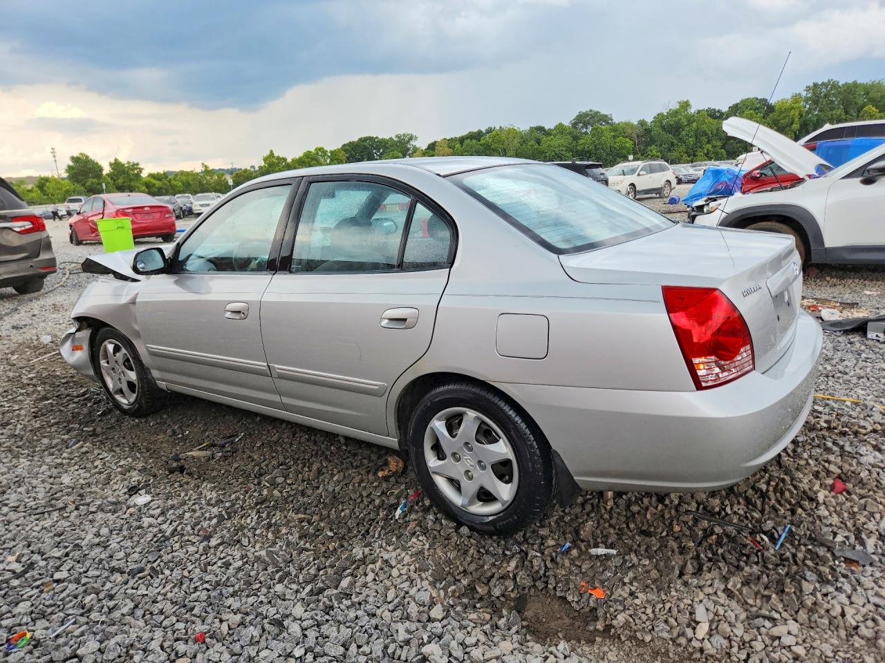 2005 Hyundai Elantra Gls Silver vin: KMHDN46D15U081526