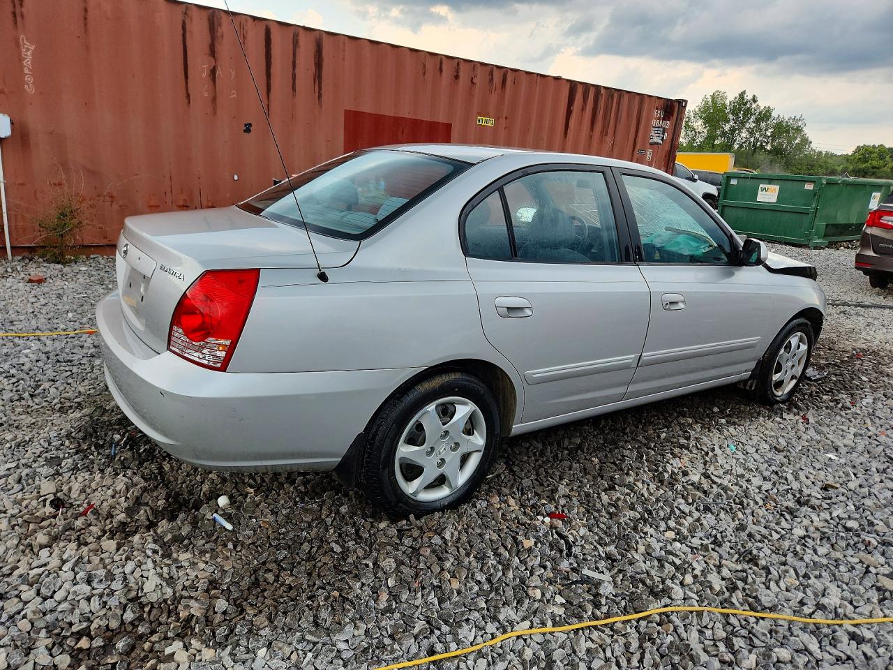 2005 Hyundai Elantra Gls Silver vin: KMHDN46D15U081526