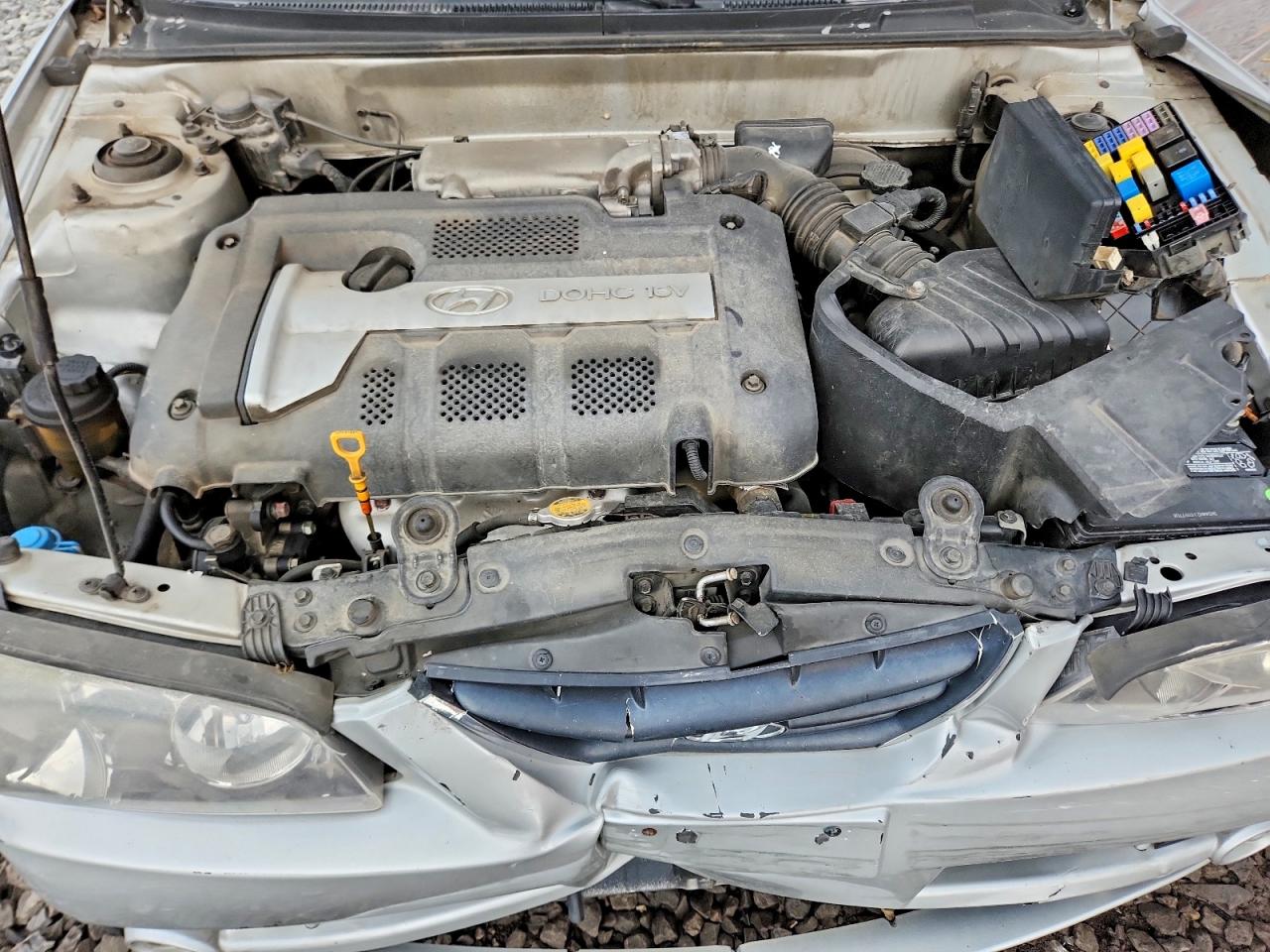 2005 Hyundai Elantra Gls Silver vin: KMHDN46D15U081526