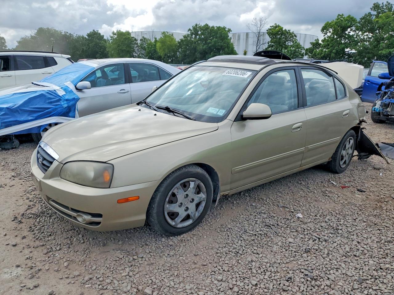 2005 Hyundai Elantra Gls Золотой vin: KMHDN46D15U084149