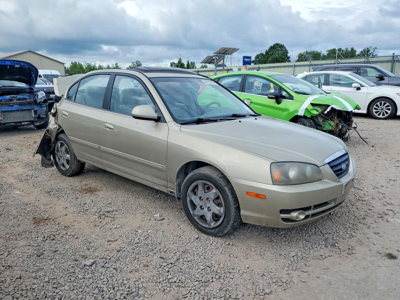 2005 Hyundai Elantra Gls Золотой vin: KMHDN46D15U084149