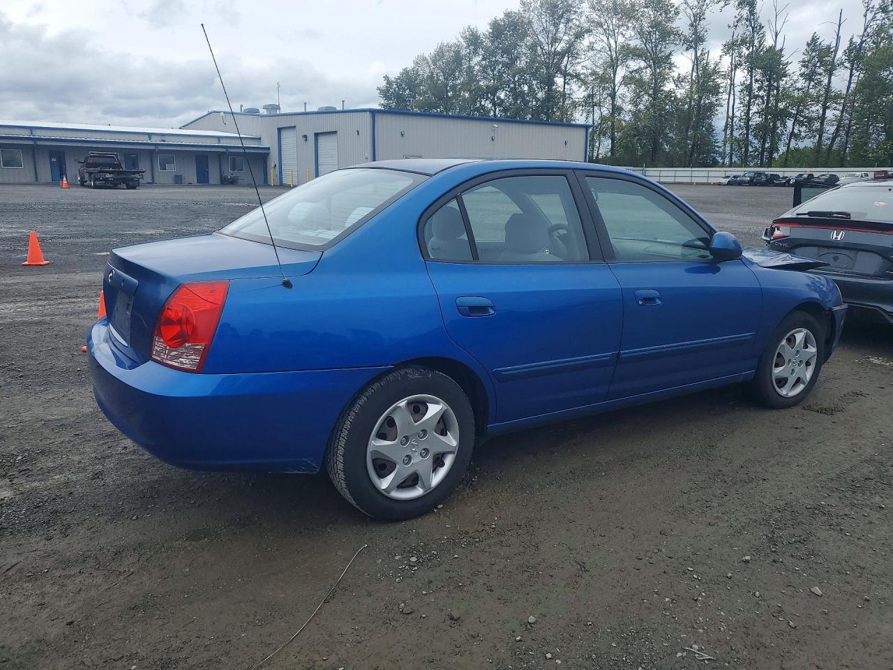 2006 Hyundai Elantra Gls Blue vin: KMHDN46D16U251448