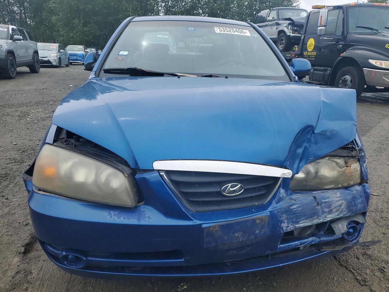 2006 Hyundai Elantra Gls Blue vin: KMHDN46D16U251448