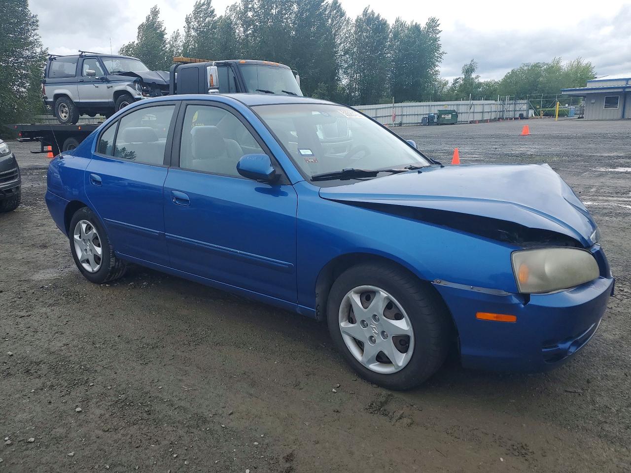 2006 Hyundai Elantra Gls Blue vin: KMHDN46D16U251448