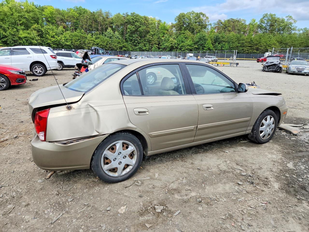 2006 Hyundai Elantra Gls Gold vin: KMHDN46D16U363005