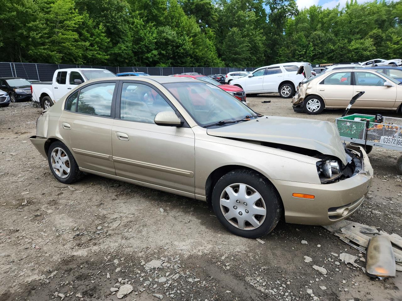 2006 Hyundai Elantra Gls Gold vin: KMHDN46D16U363005