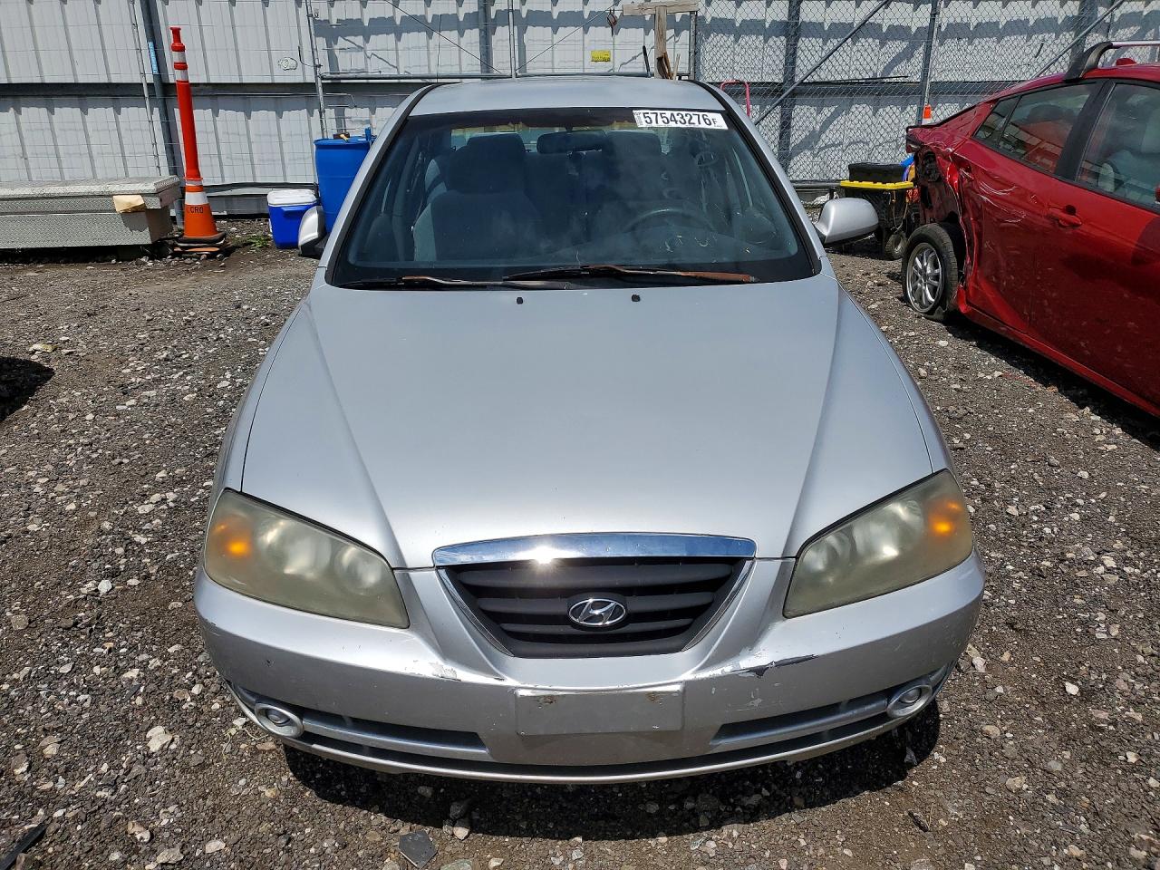 2006 Hyundai Elantra Gls Silver vin: KMHDN46D16U378443