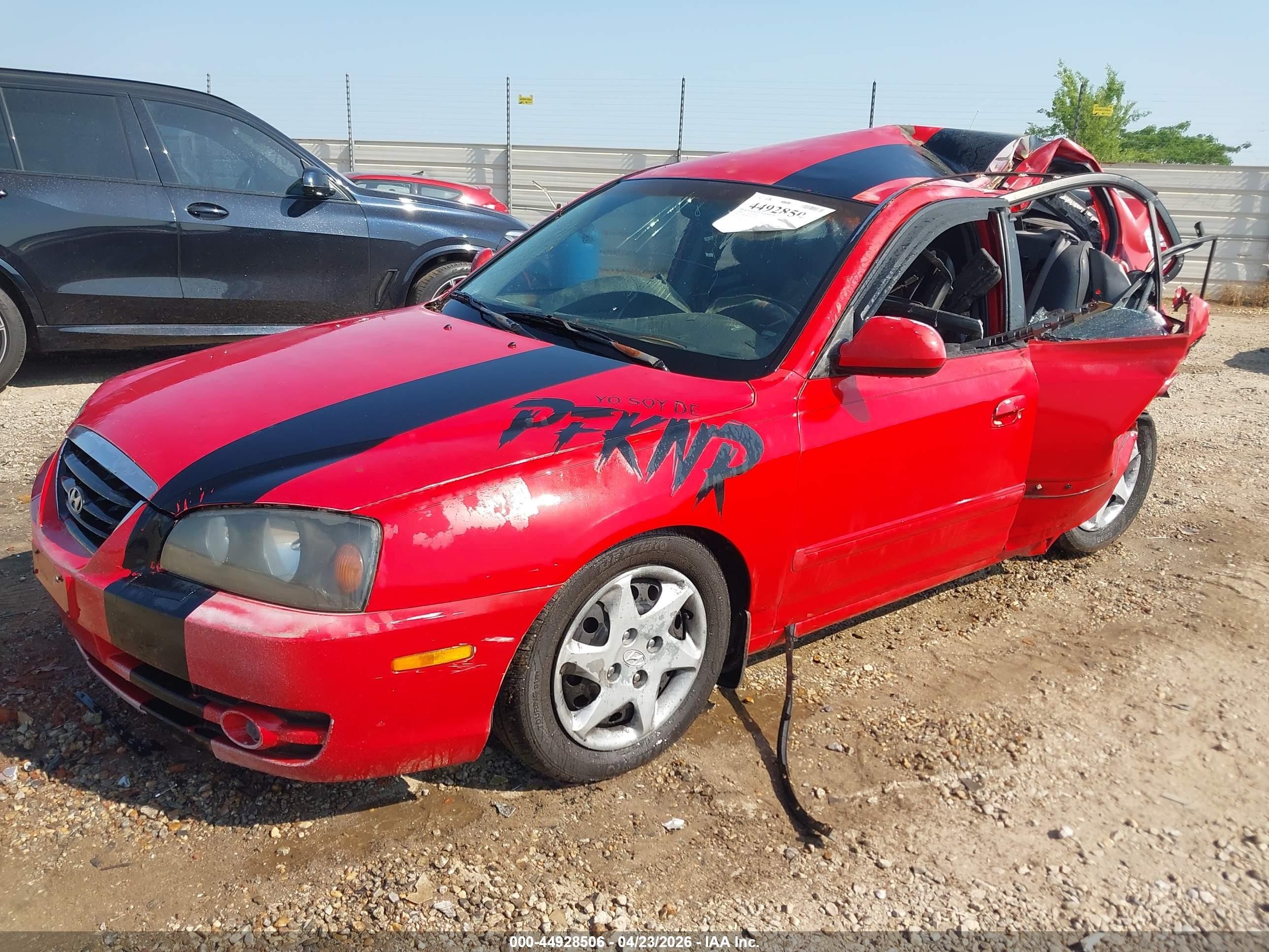 2004 Hyundai Elantra Gls/gt Red vin: KMHDN46D24U814505