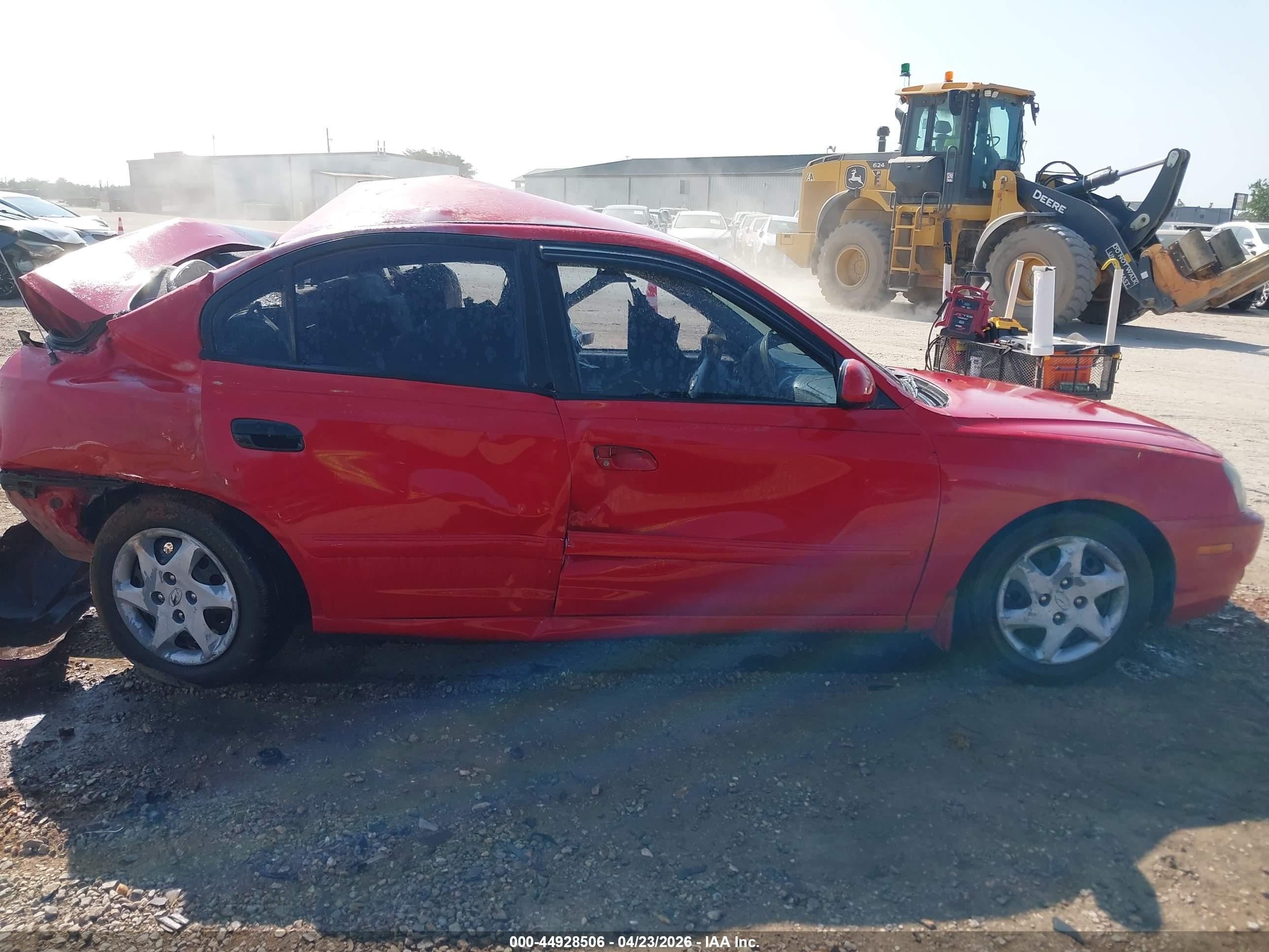 2004 Hyundai Elantra Gls/gt Red vin: KMHDN46D24U814505