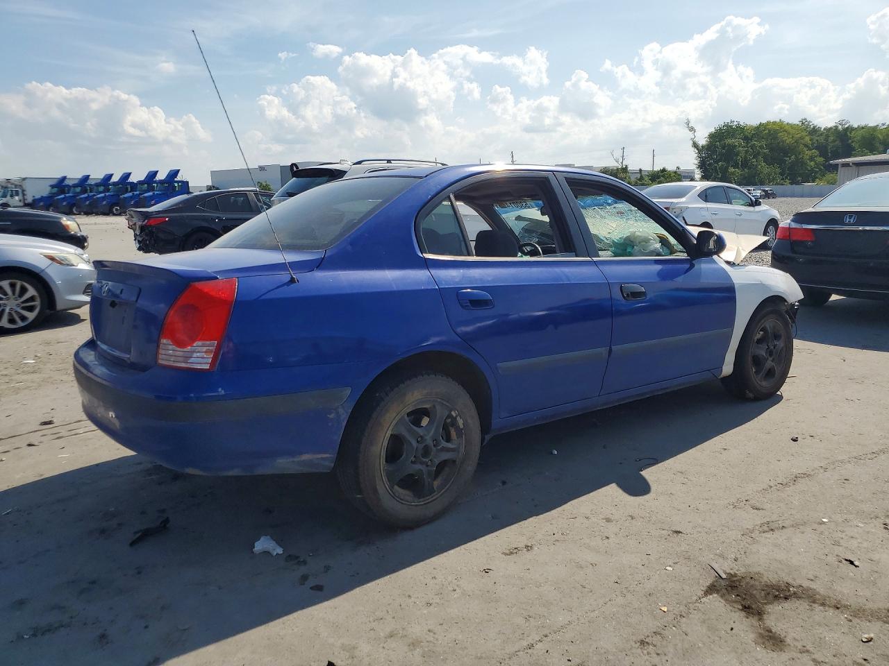 2005 Hyundai Elantra Gls Blue vin: KMHDN46D25U042184