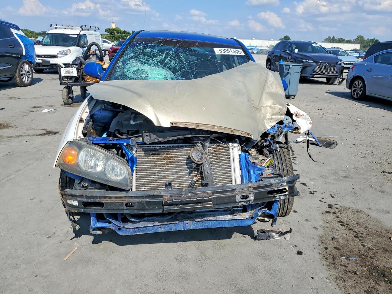 2005 Hyundai Elantra Gls Blue vin: KMHDN46D25U042184