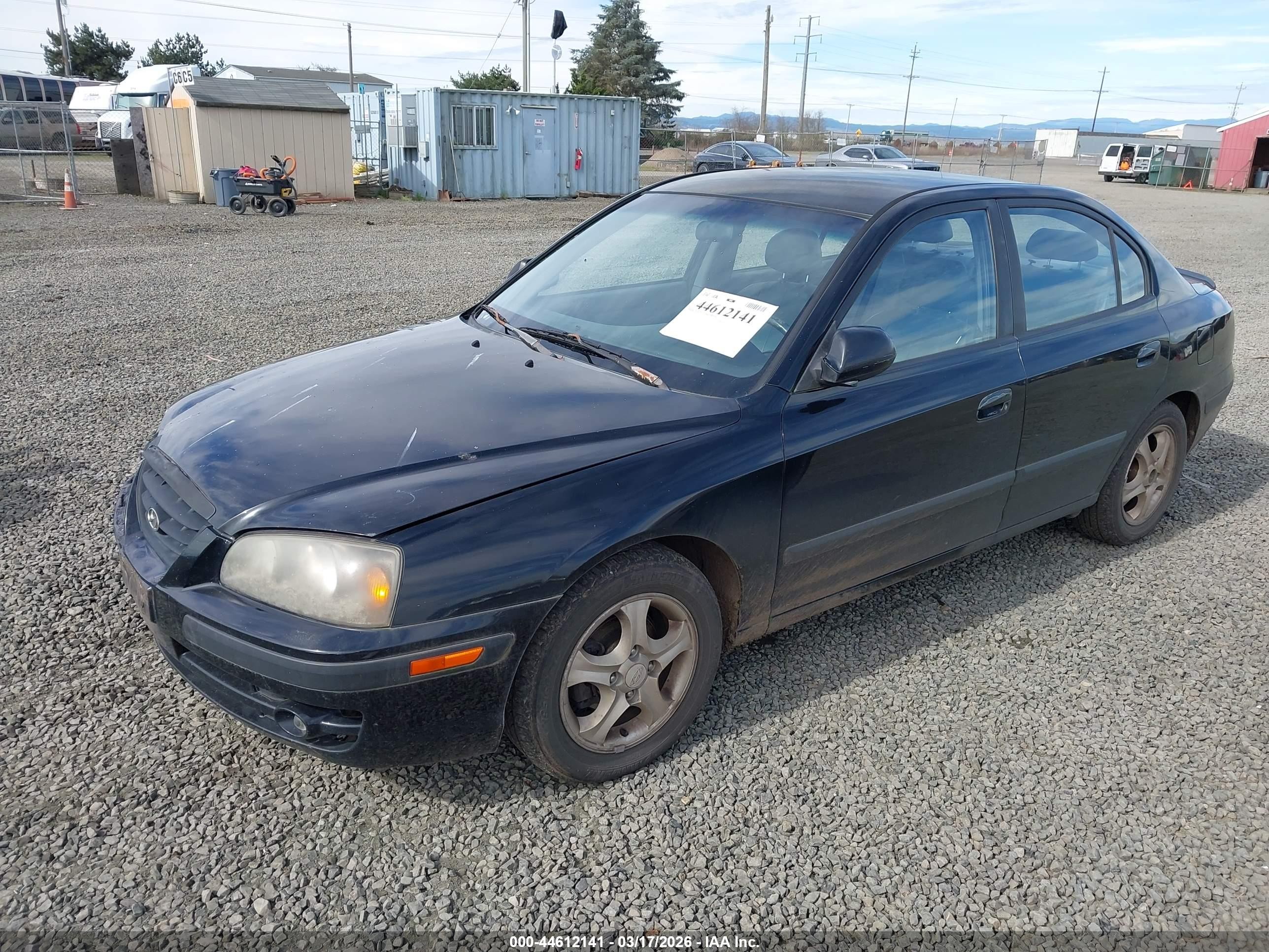 2005 Hyundai Elantra Gls/gt Black vin: KMHDN46D25U117630