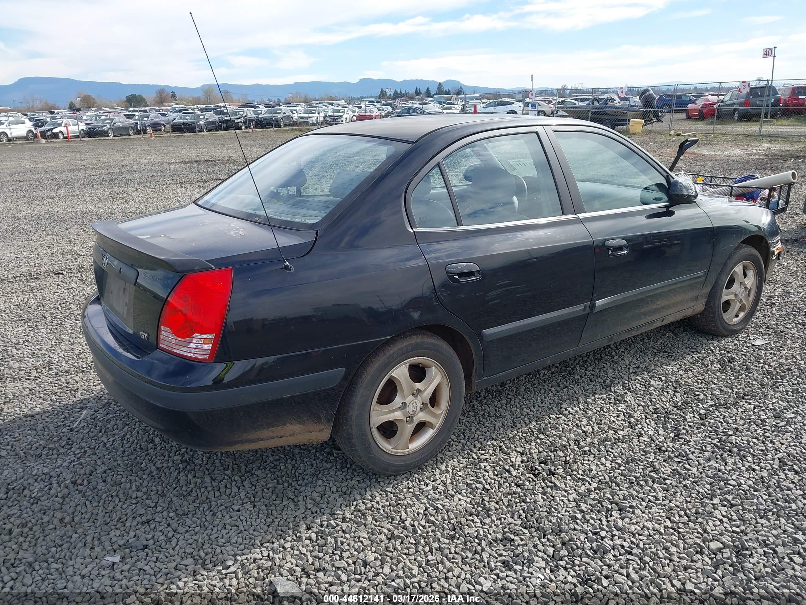 2005 Hyundai Elantra Gls/gt Black vin: KMHDN46D25U117630