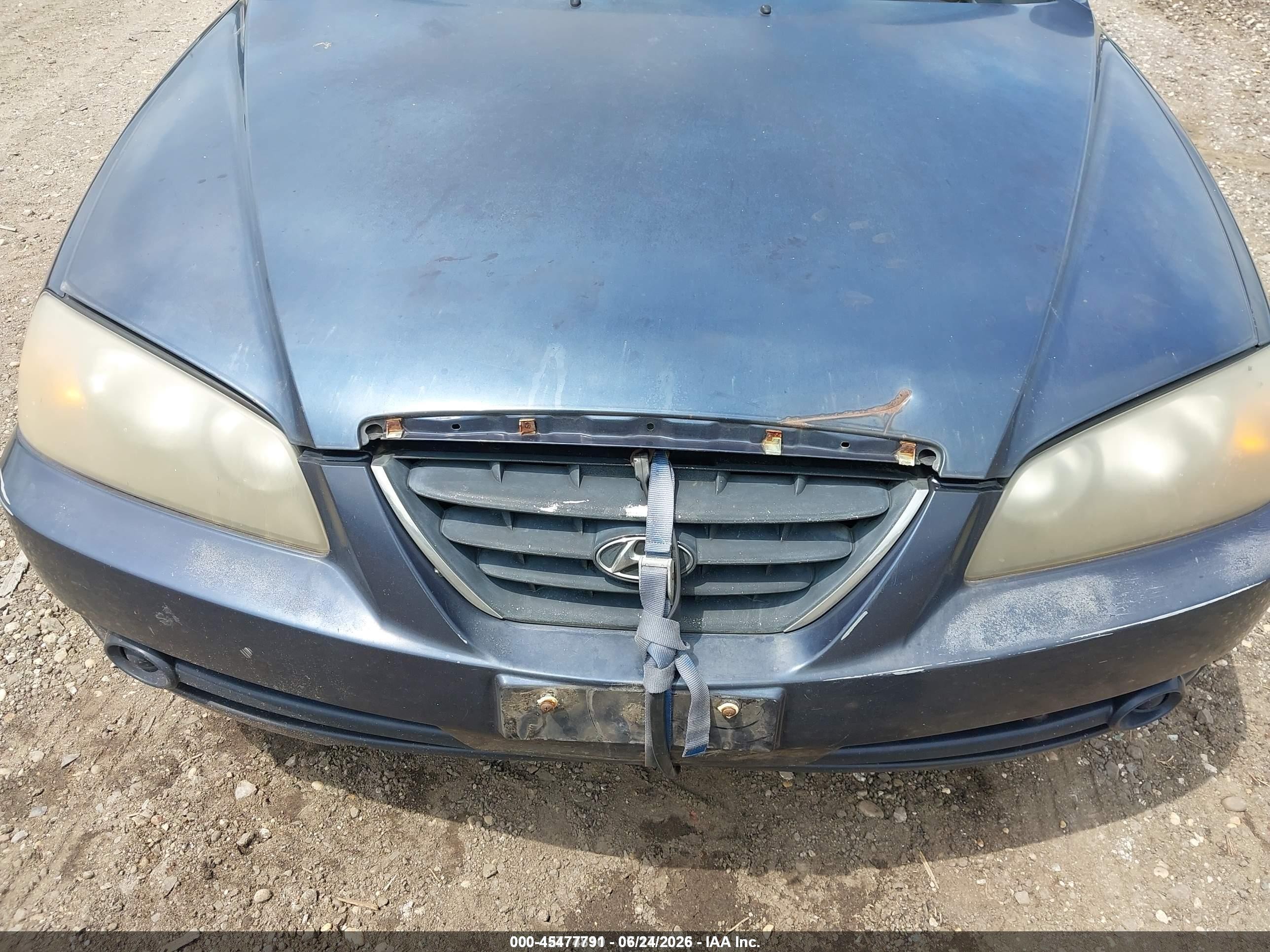 2005 Hyundai Elantra Gls/gt Blue vin: KMHDN46D25U927842