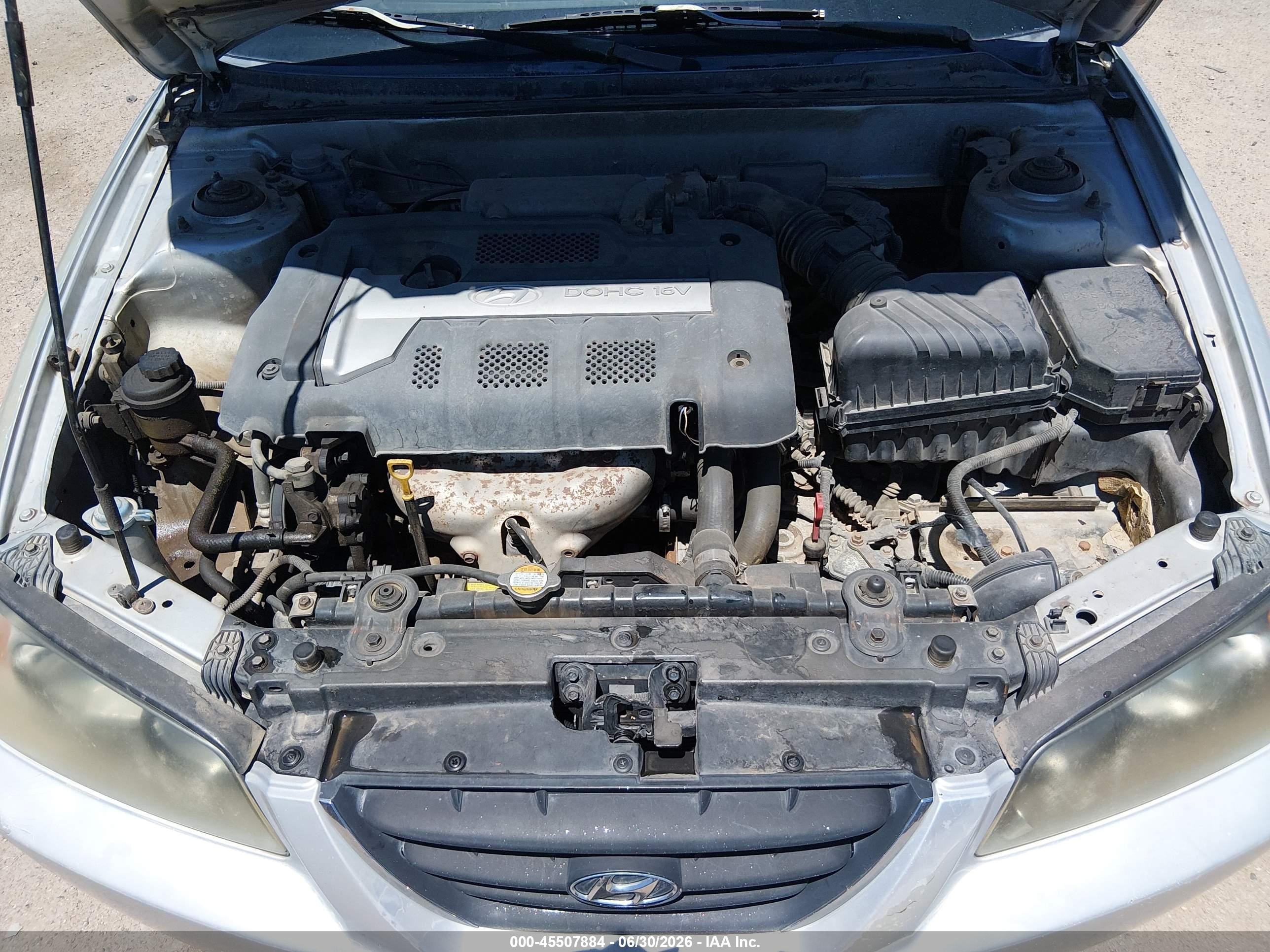 2005 Hyundai Elantra Gls/gt Silver vin: KMHDN46D25U949310