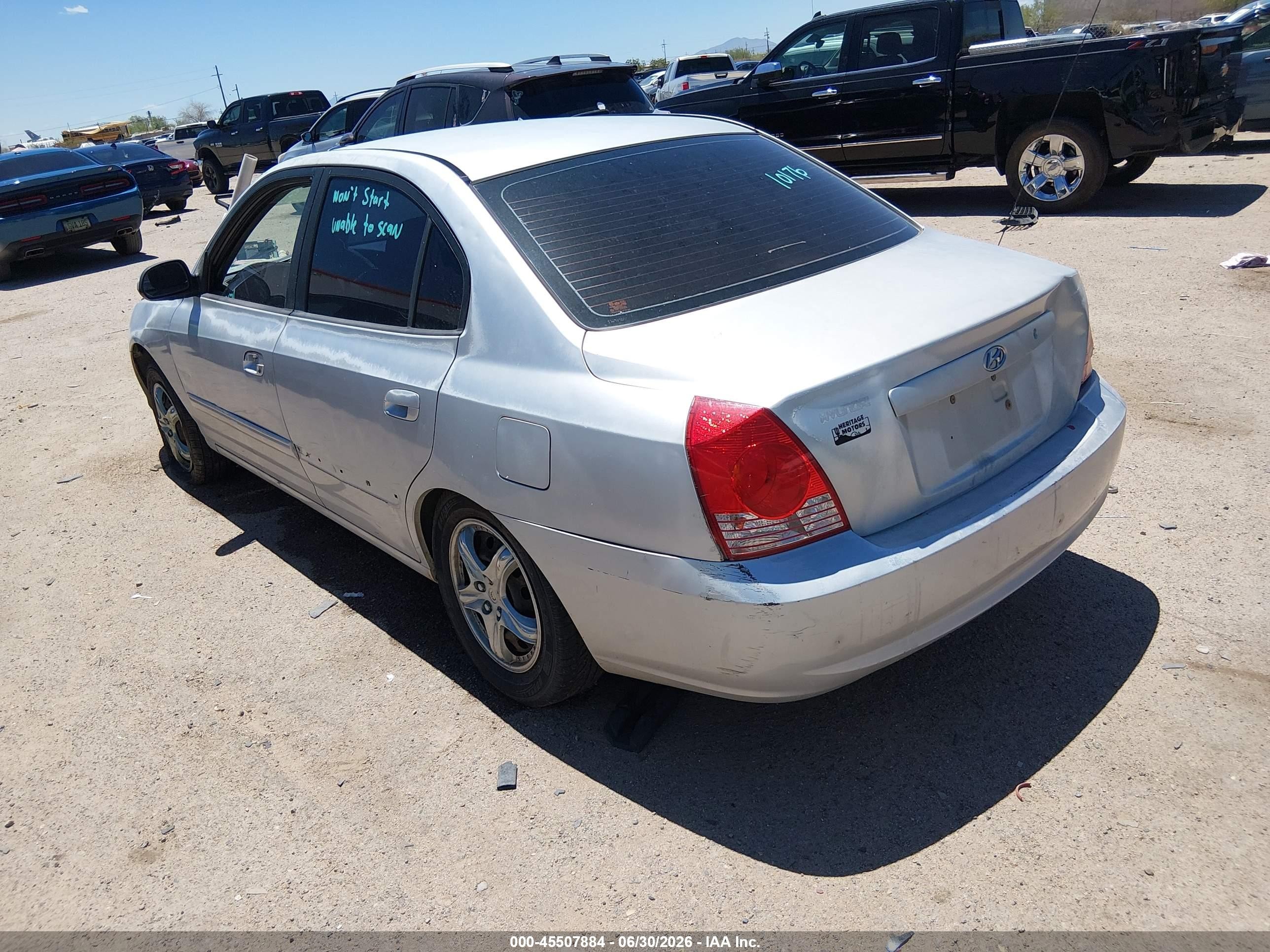 2005 Hyundai Elantra Gls/gt Silver vin: KMHDN46D25U949310