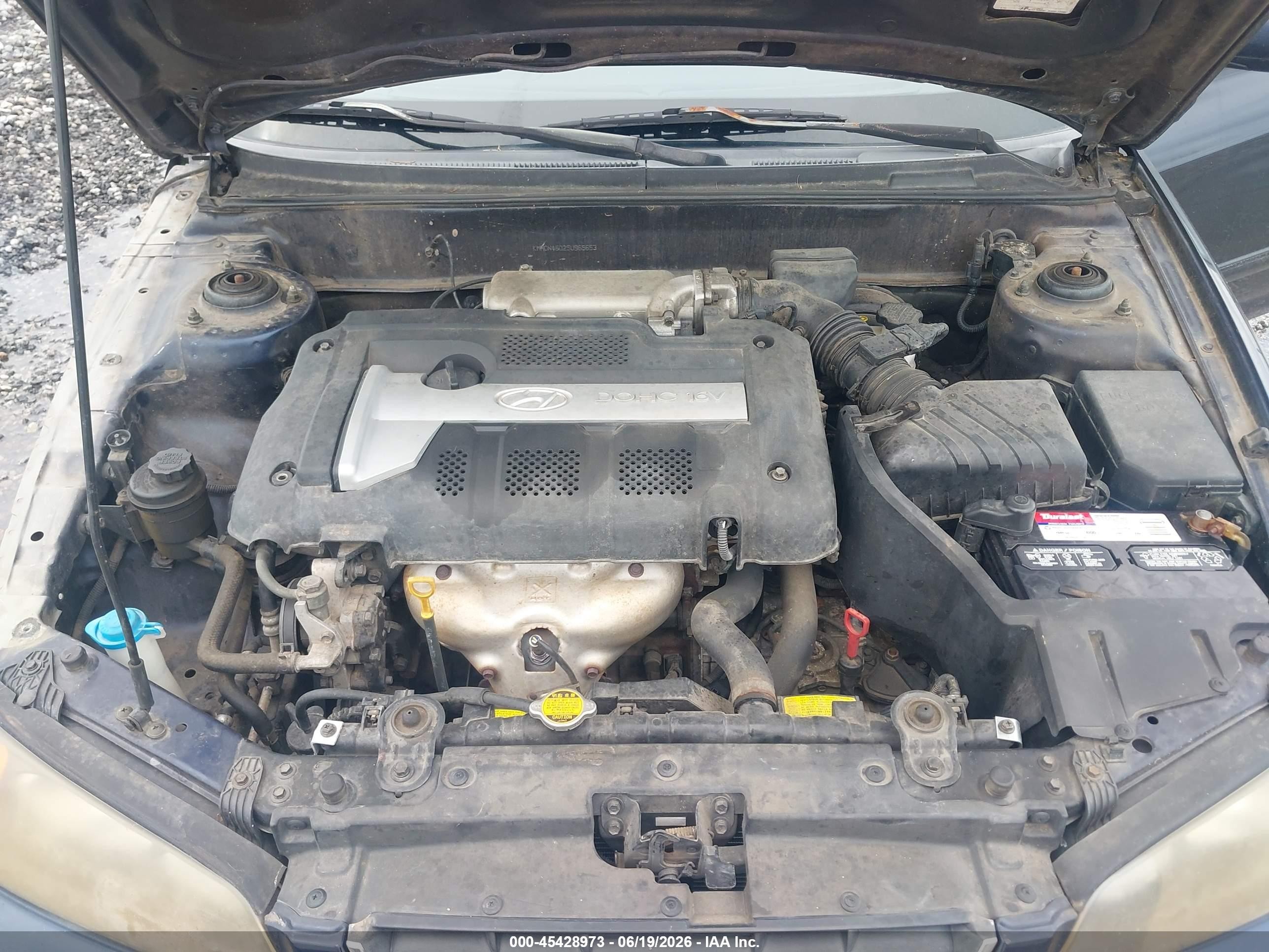 2005 Hyundai Elantra Gls/gt Dark Blue vin: KMHDN46D25U965653