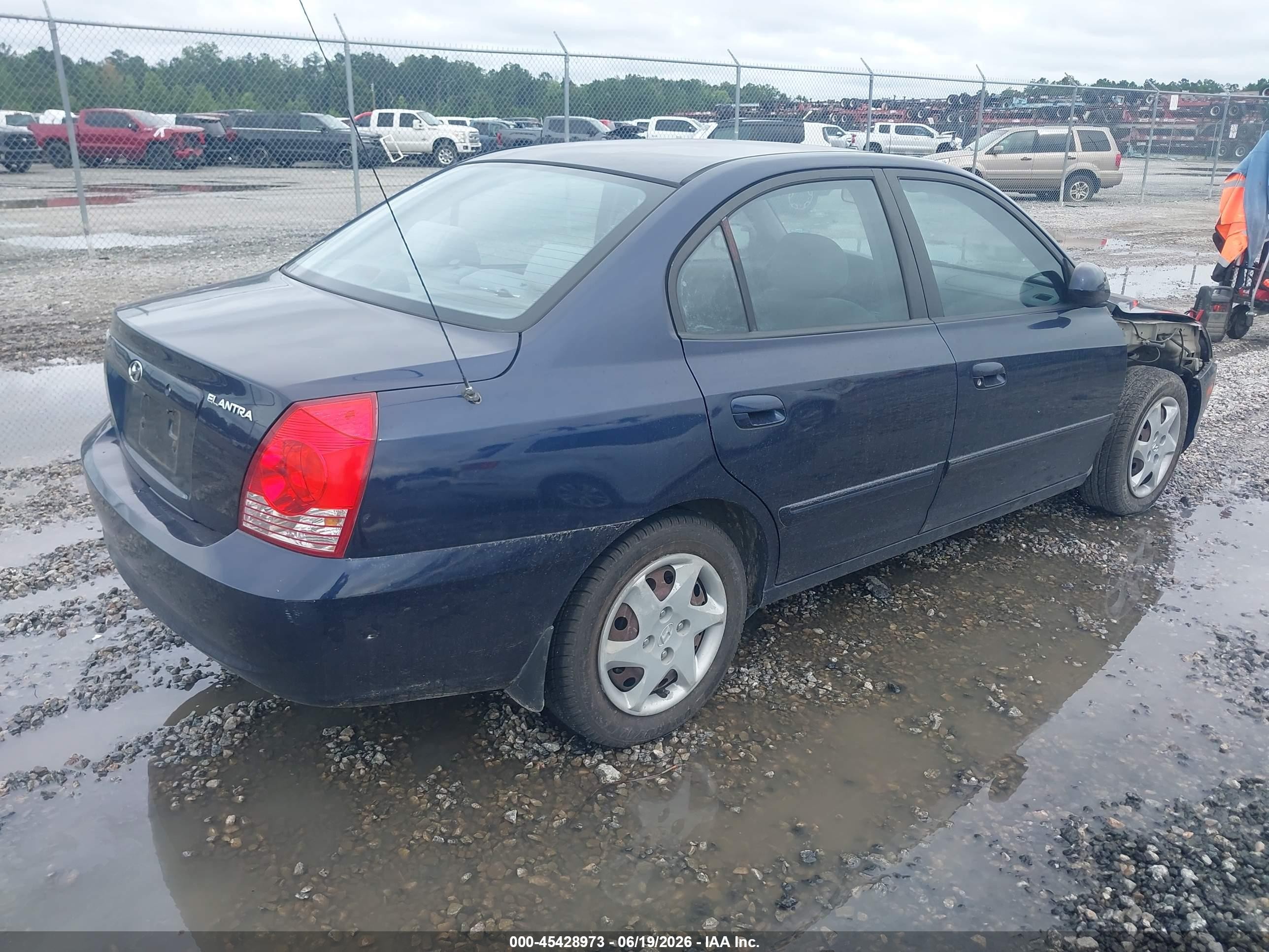 2005 Hyundai Elantra Gls/gt Dark Blue vin: KMHDN46D25U965653