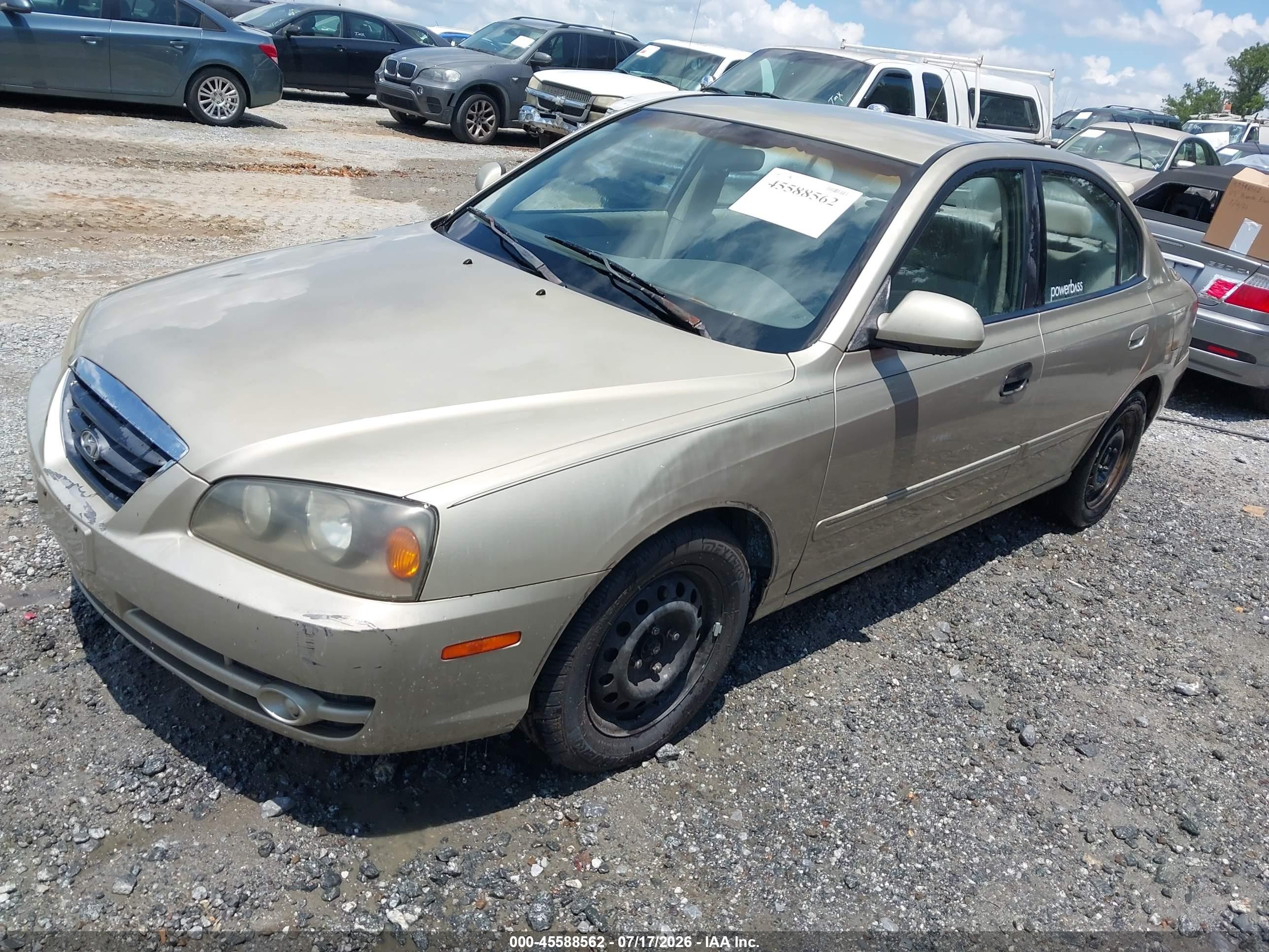 2005 Hyundai Elantra Gls/gt Beige vin: KMHDN46D25U983571