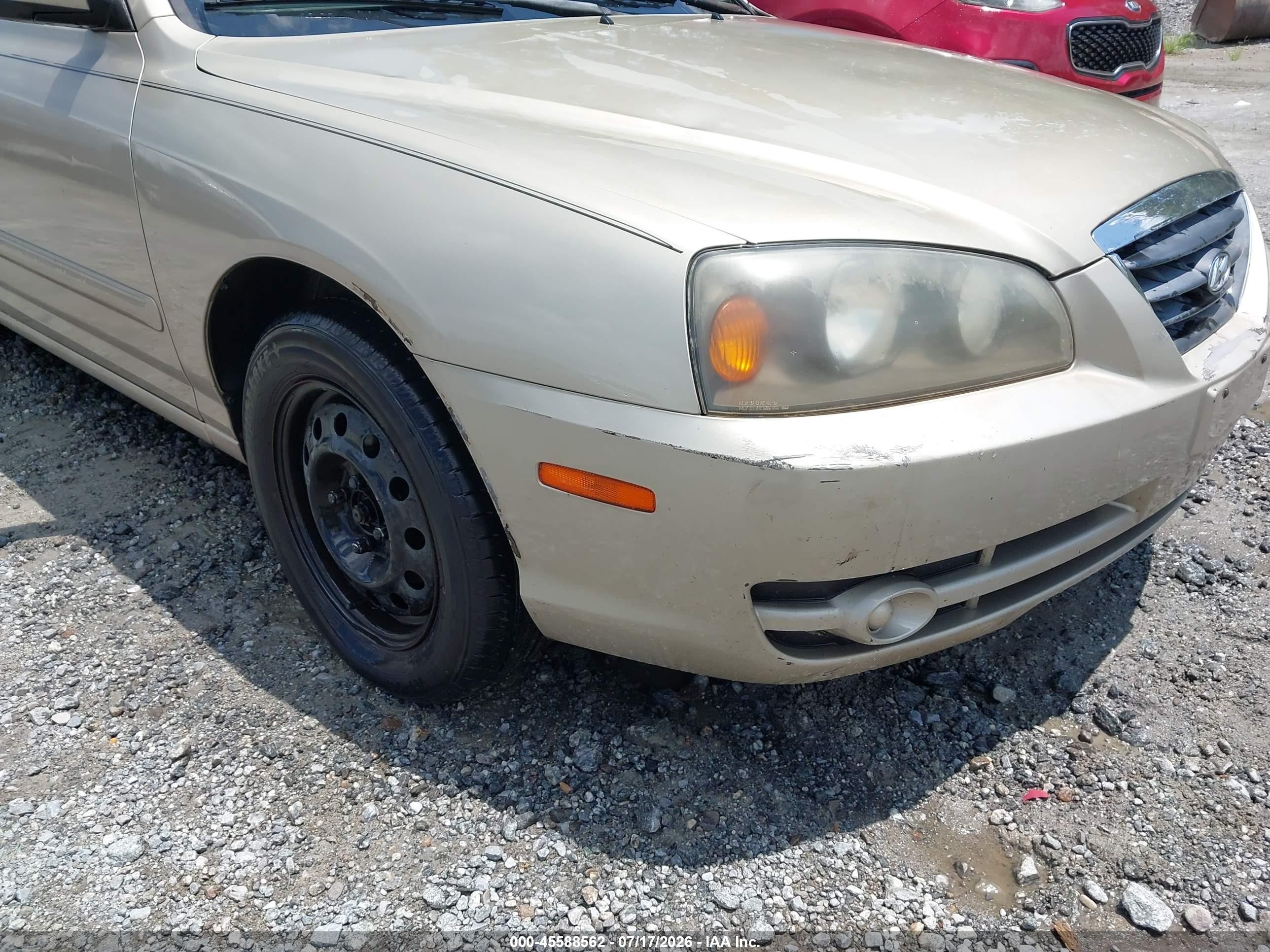 2005 Hyundai Elantra Gls/gt Beige vin: KMHDN46D25U983571