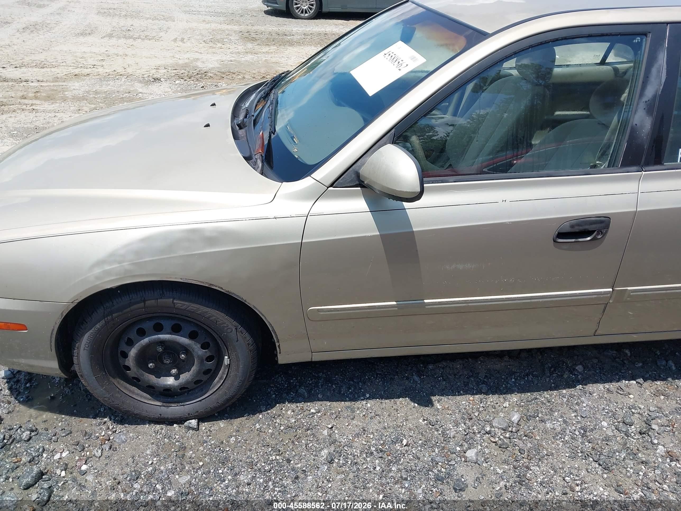 2005 Hyundai Elantra Gls/gt Beige vin: KMHDN46D25U983571