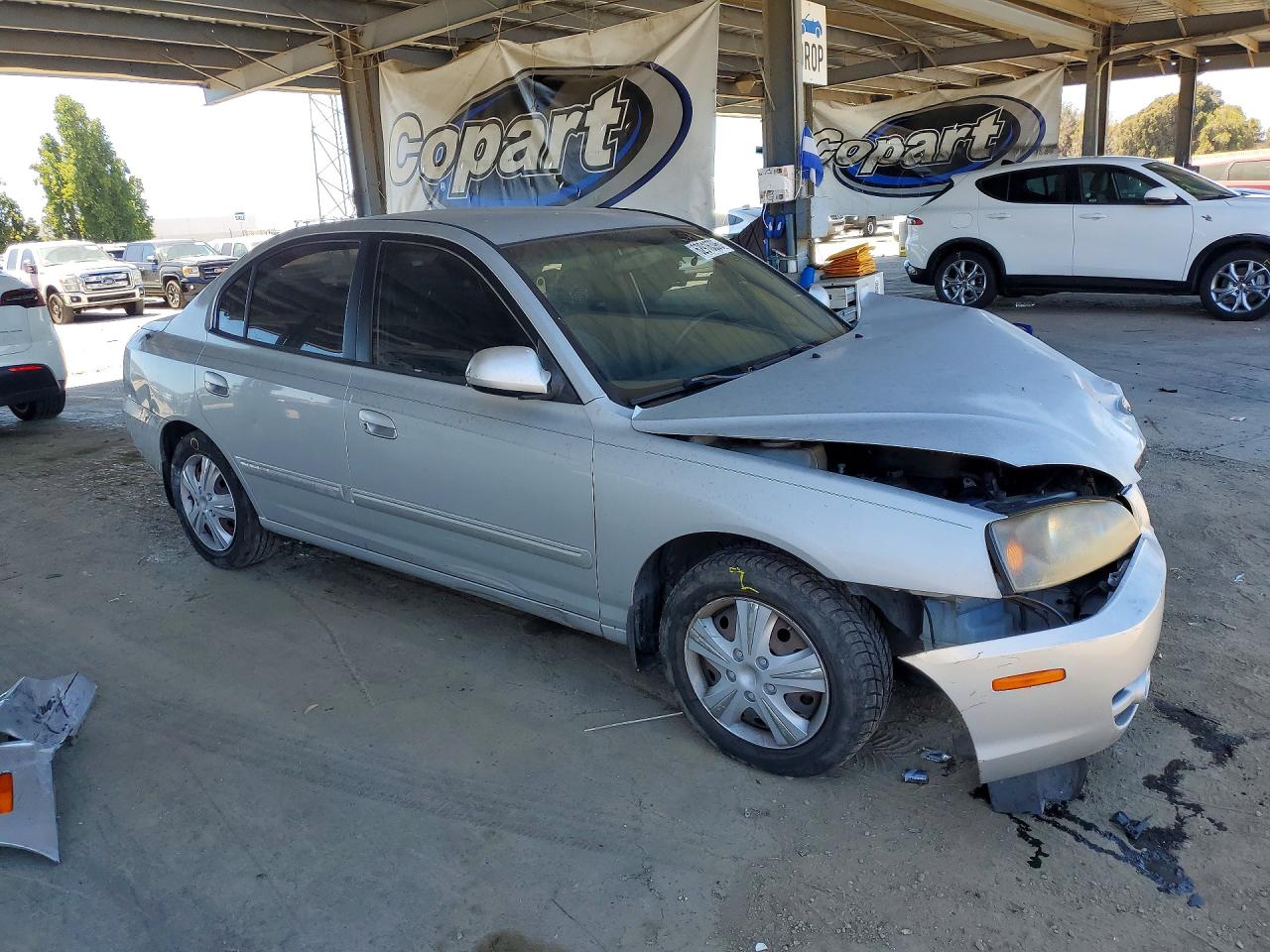 2006 Hyundai Elantra Gls Silver vin: KMHDN46D26U209368
