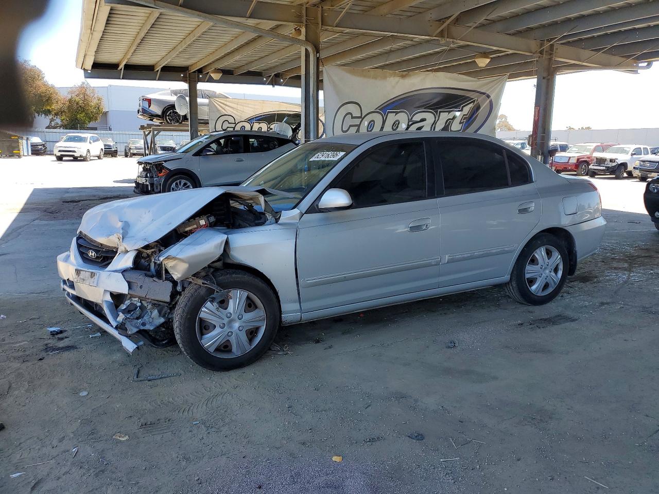 2006 Hyundai Elantra Gls Silver vin: KMHDN46D26U209368