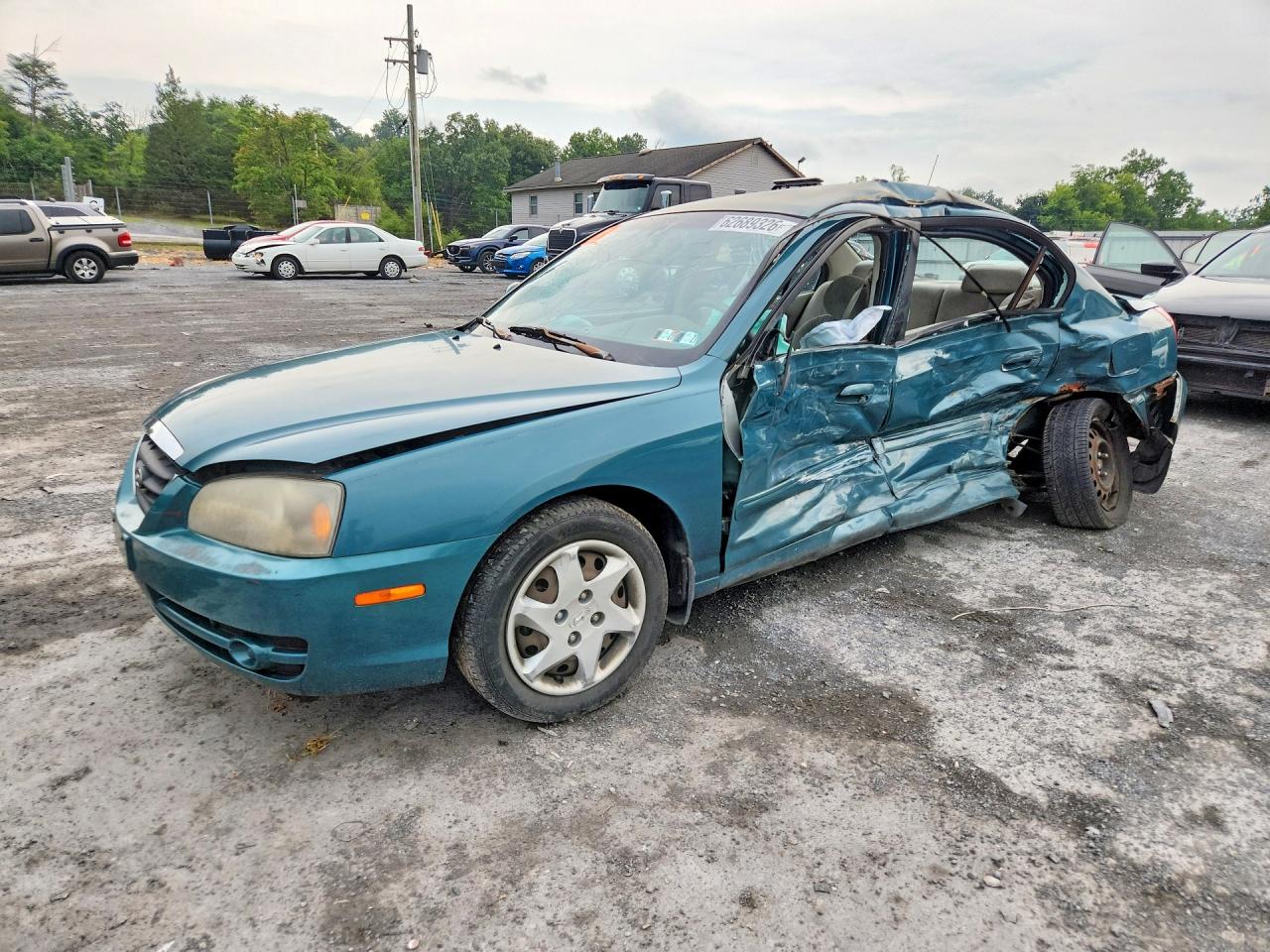 2006 Hyundai Elantra Gls Teal vin: KMHDN46D26U221357