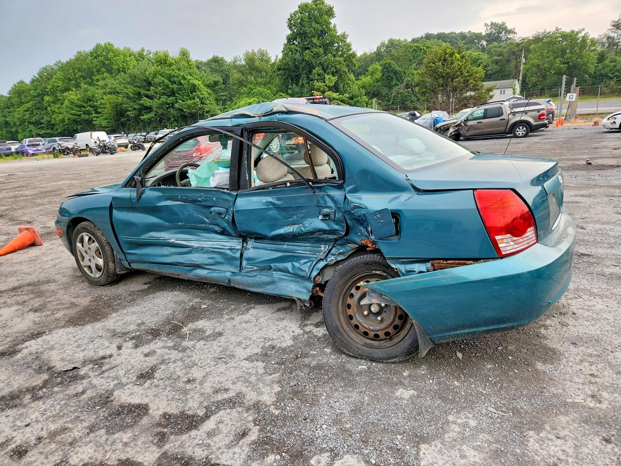 2006 Hyundai Elantra Gls Teal vin: KMHDN46D26U221357