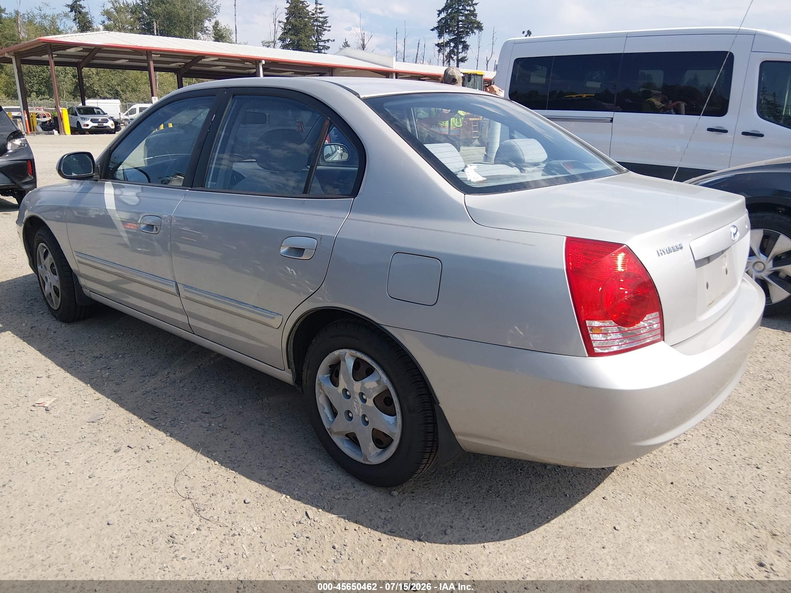 2006 Hyundai Elantra Gls/limited Silver vin: KMHDN46D26U256478