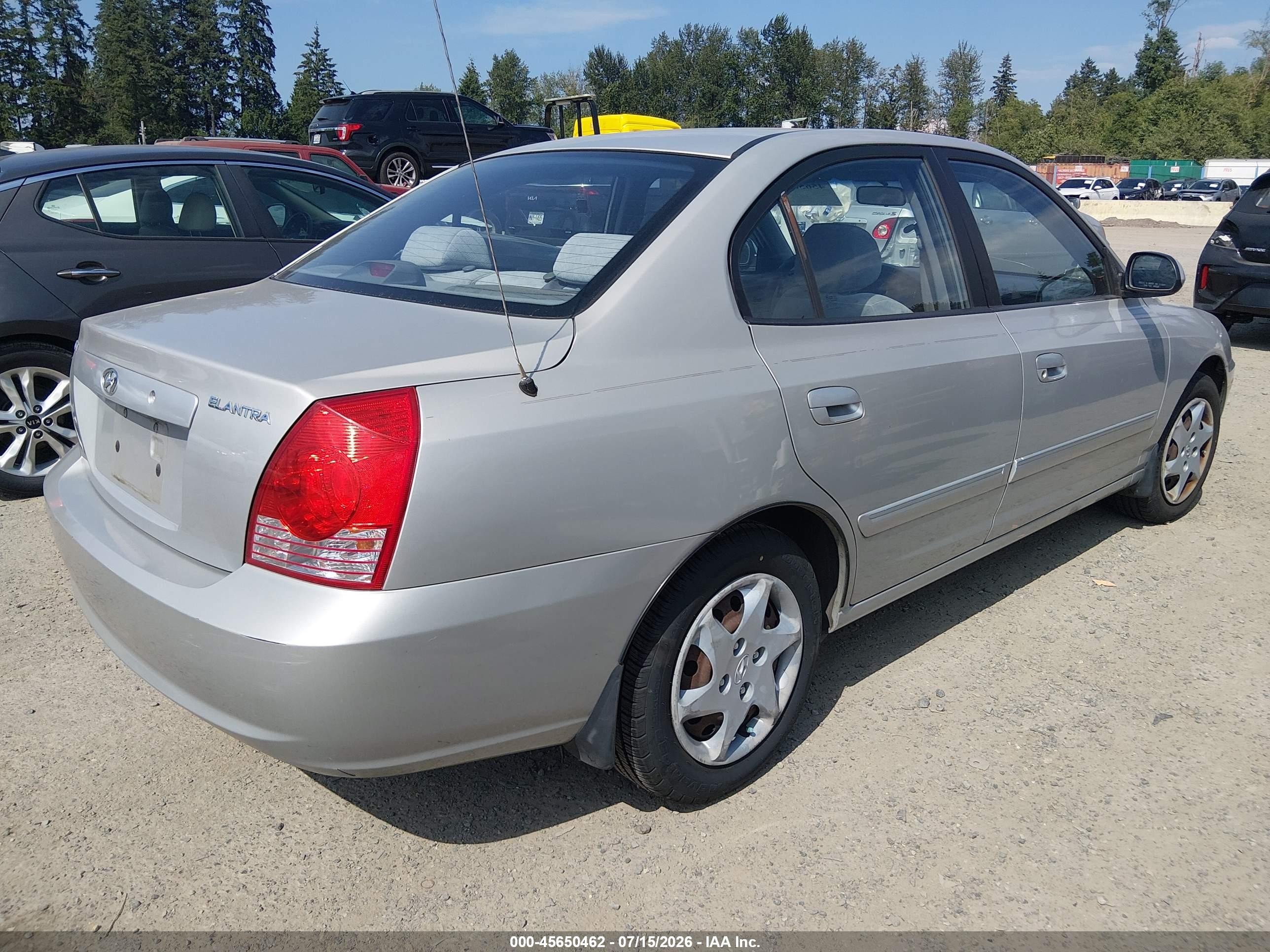 2006 Hyundai Elantra Gls/limited Silver vin: KMHDN46D26U256478