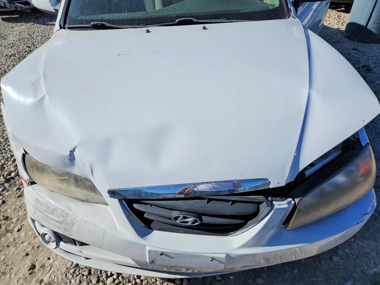 2006 Hyundai Elantra Gls White vin: KMHDN46D26U281252