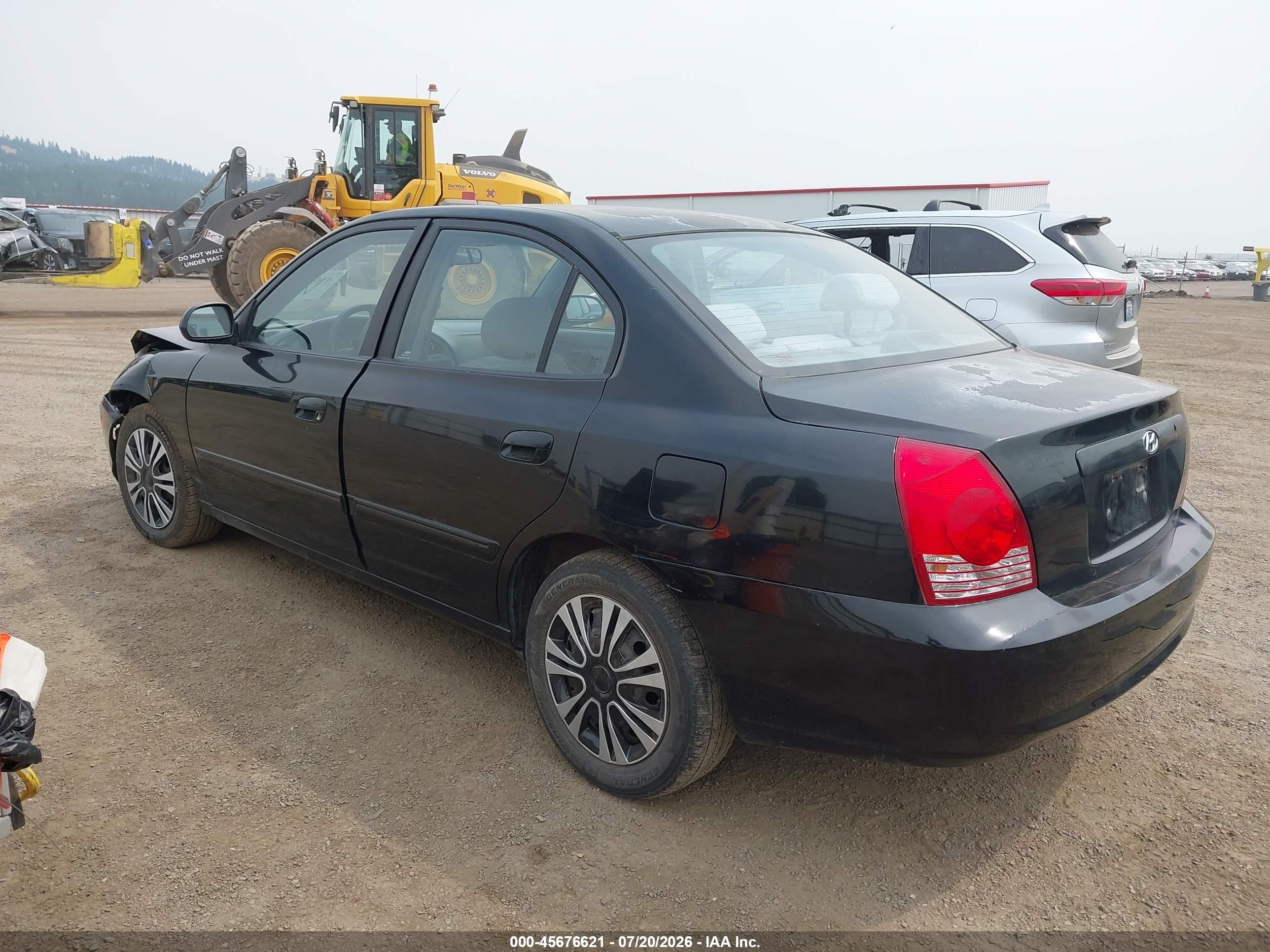 2006 Hyundai Elantra Gls/limited Черный vin: KMHDN46D26U283485