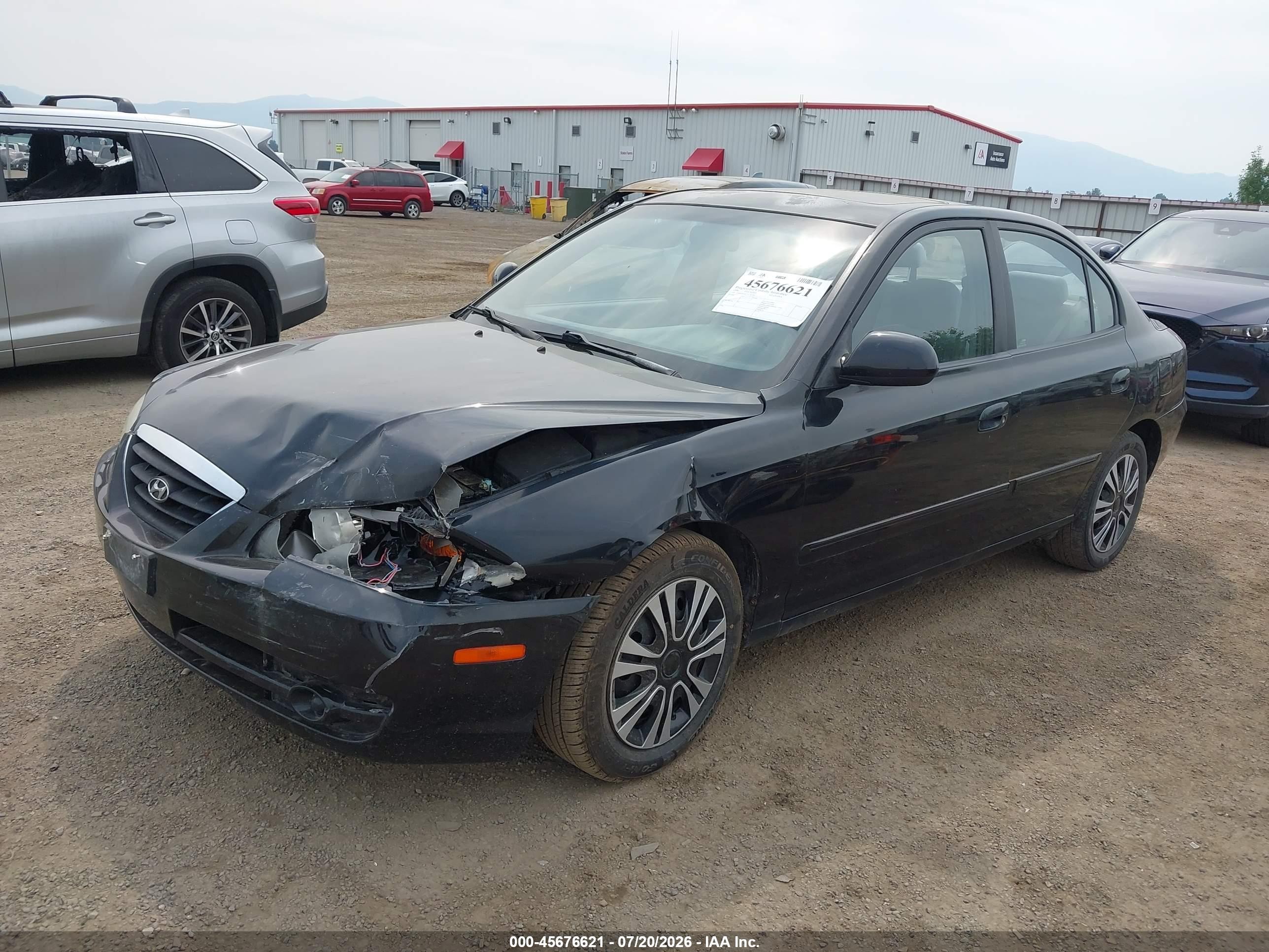 2006 Hyundai Elantra Gls/limited Черный vin: KMHDN46D26U283485