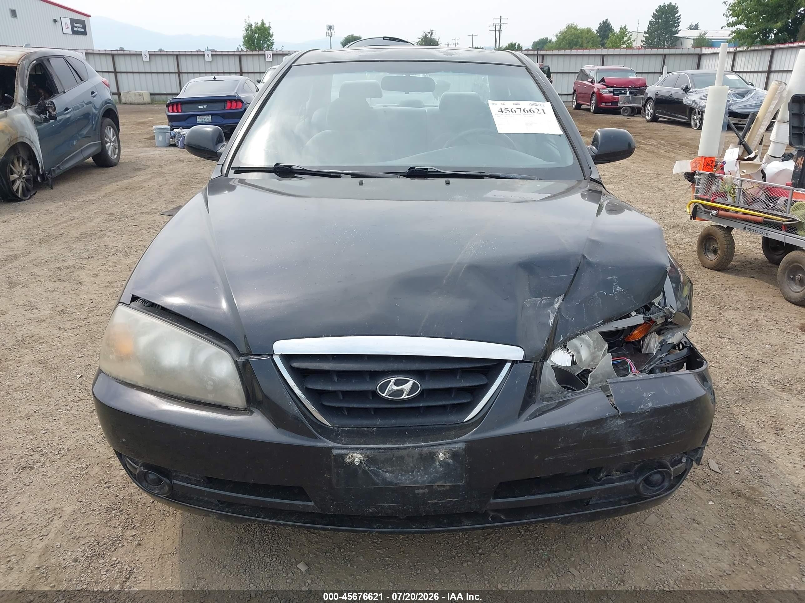 2006 Hyundai Elantra Gls/limited Черный vin: KMHDN46D26U283485