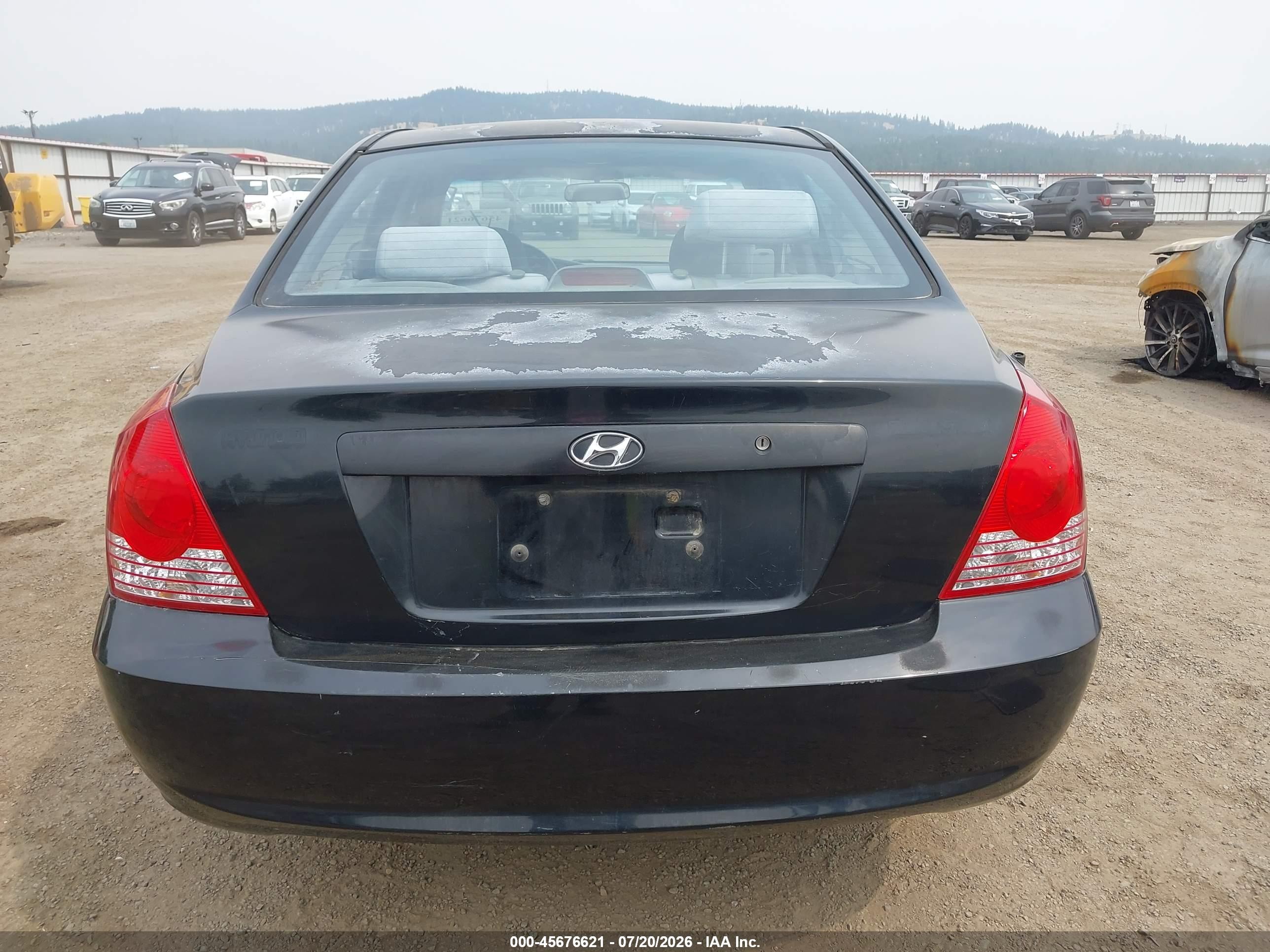 2006 Hyundai Elantra Gls/limited Черный vin: KMHDN46D26U283485