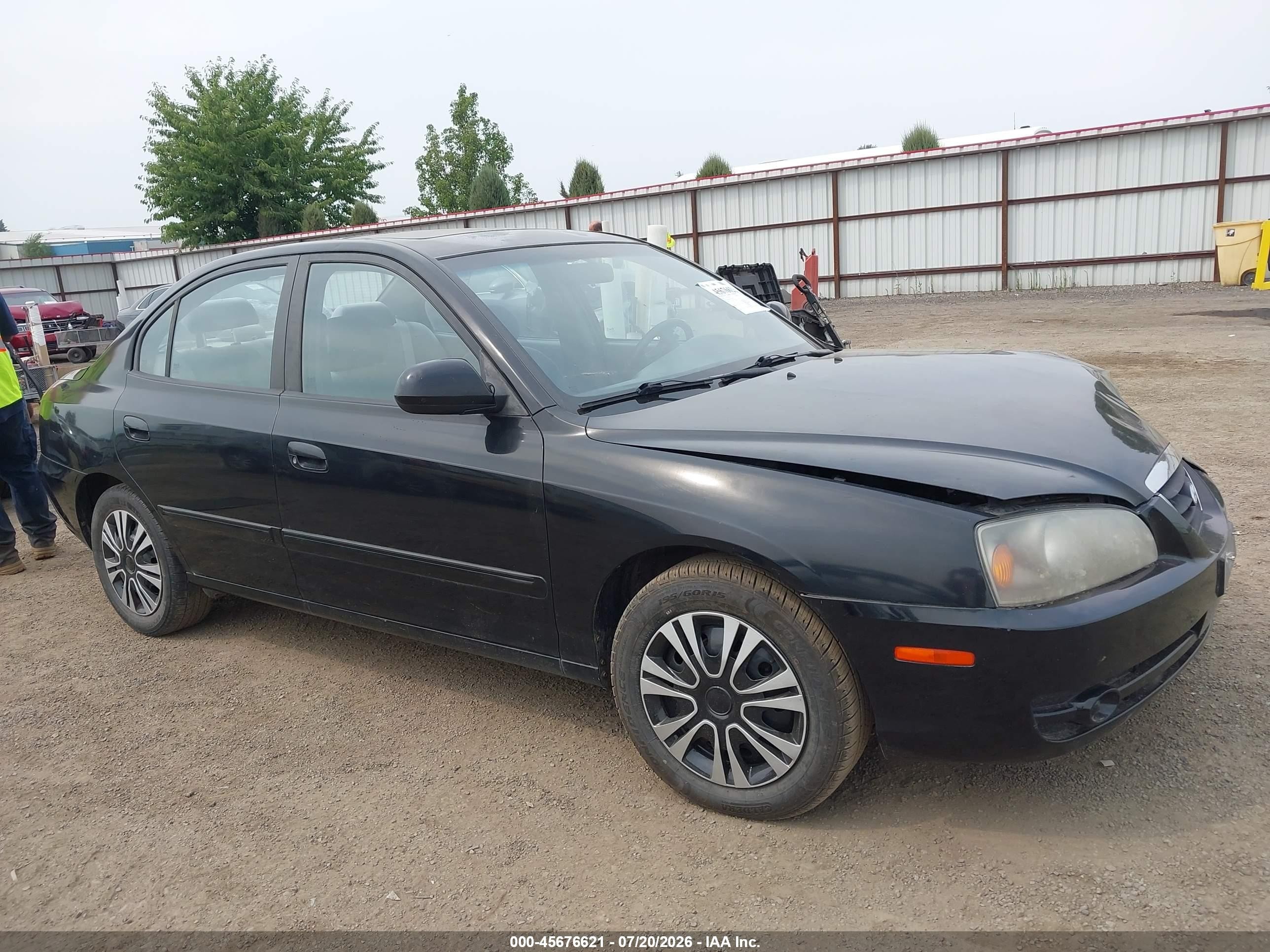 2006 Hyundai Elantra Gls/limited Черный vin: KMHDN46D26U283485