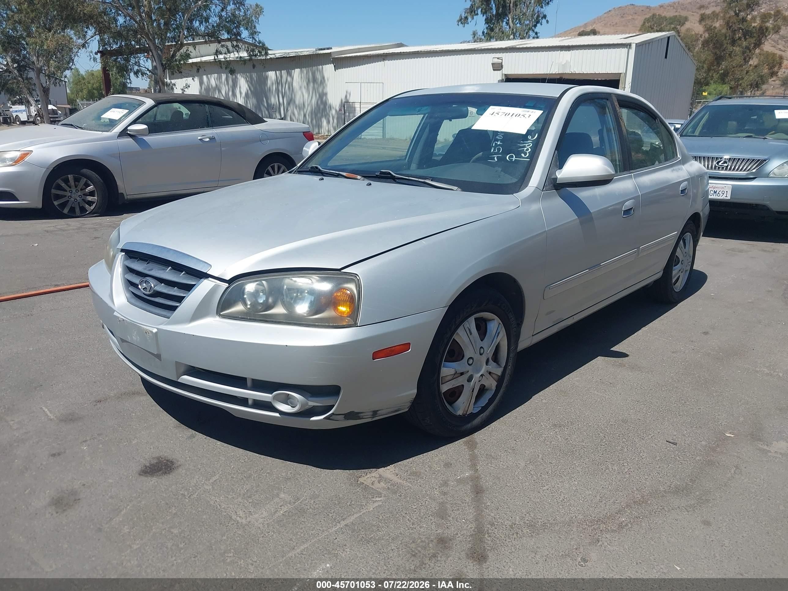 2006 Hyundai Elantra Gls/limited Silver vin: KMHDN46D26U332491