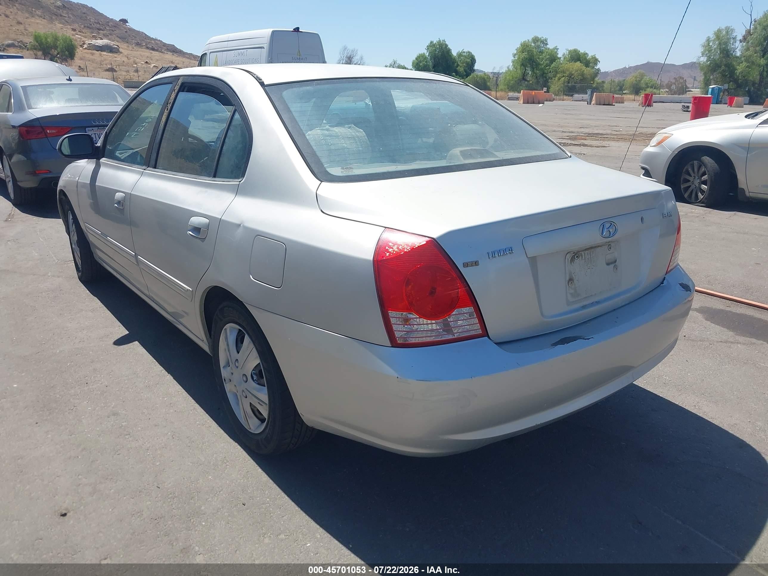 2006 Hyundai Elantra Gls/limited Silver vin: KMHDN46D26U332491