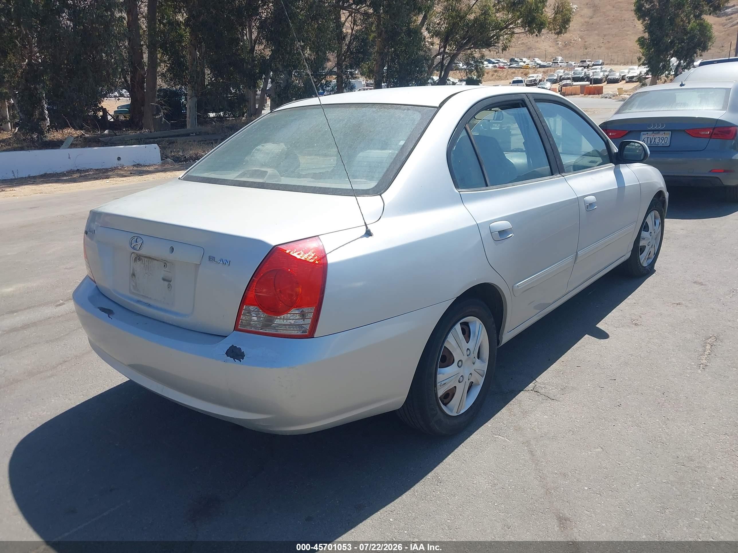 2006 Hyundai Elantra Gls/limited Silver vin: KMHDN46D26U332491