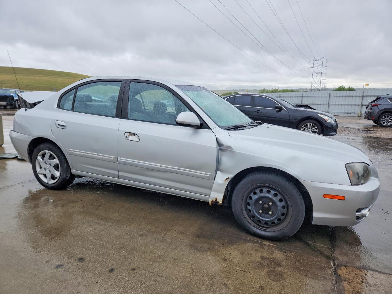 2004 Hyundai Elantra Gls Silver vin: KMHDN46D34U712470