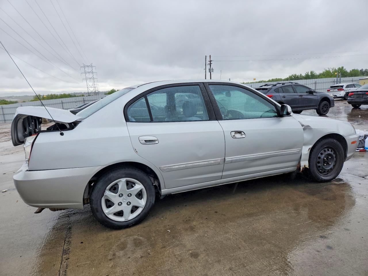 2004 Hyundai Elantra Gls Silver vin: KMHDN46D34U712470