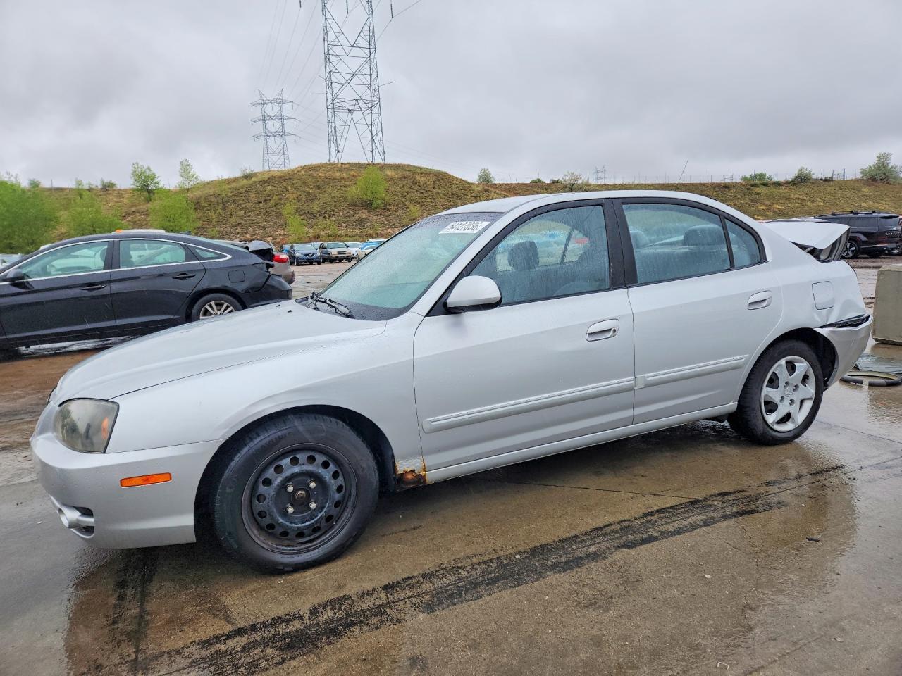 2004 Hyundai Elantra Gls Silver vin: KMHDN46D34U712470